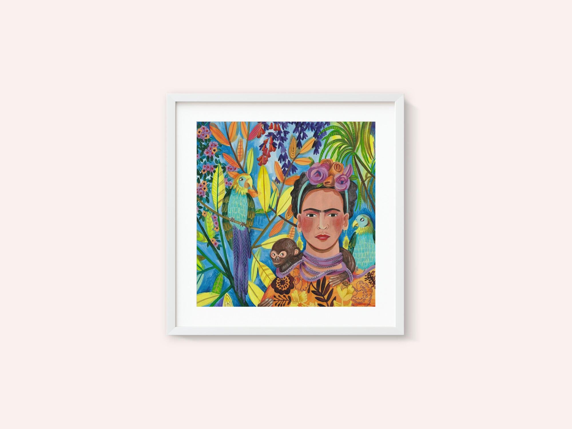 Frida and her parrots