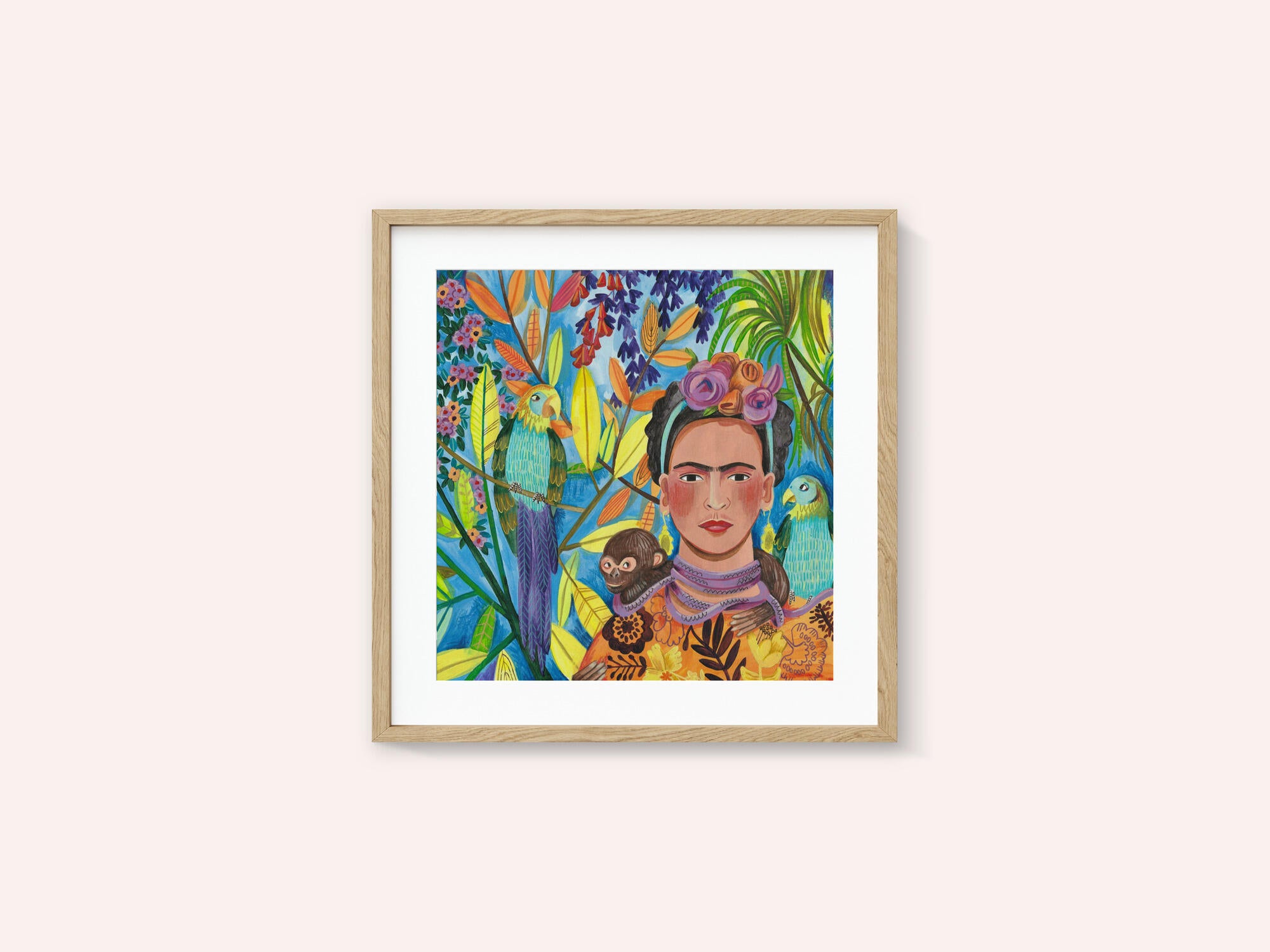 Frida and her parrots
