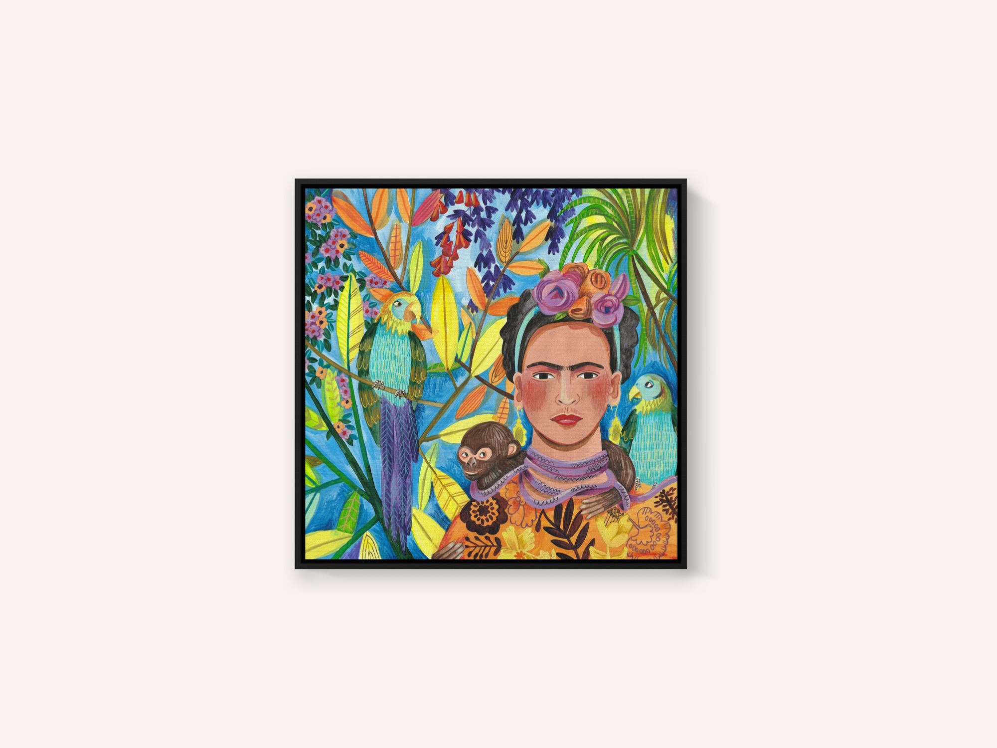 Frida and her parrots