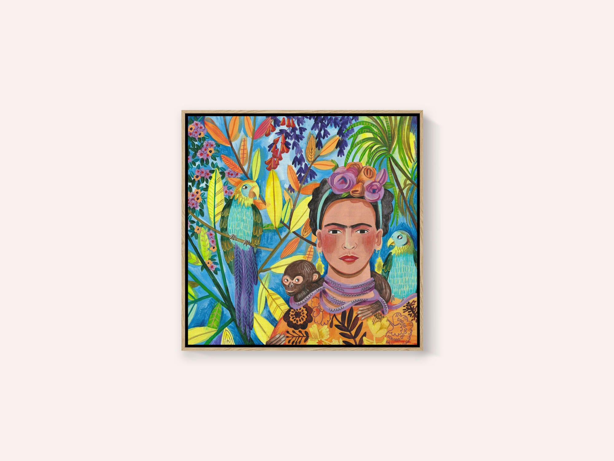 Frida and her parrots