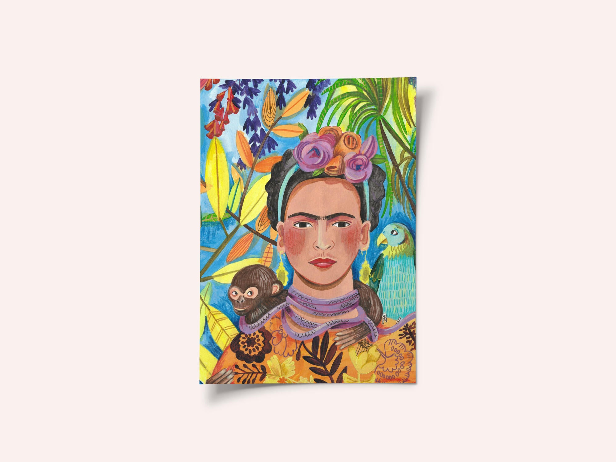 Frida and her parrots