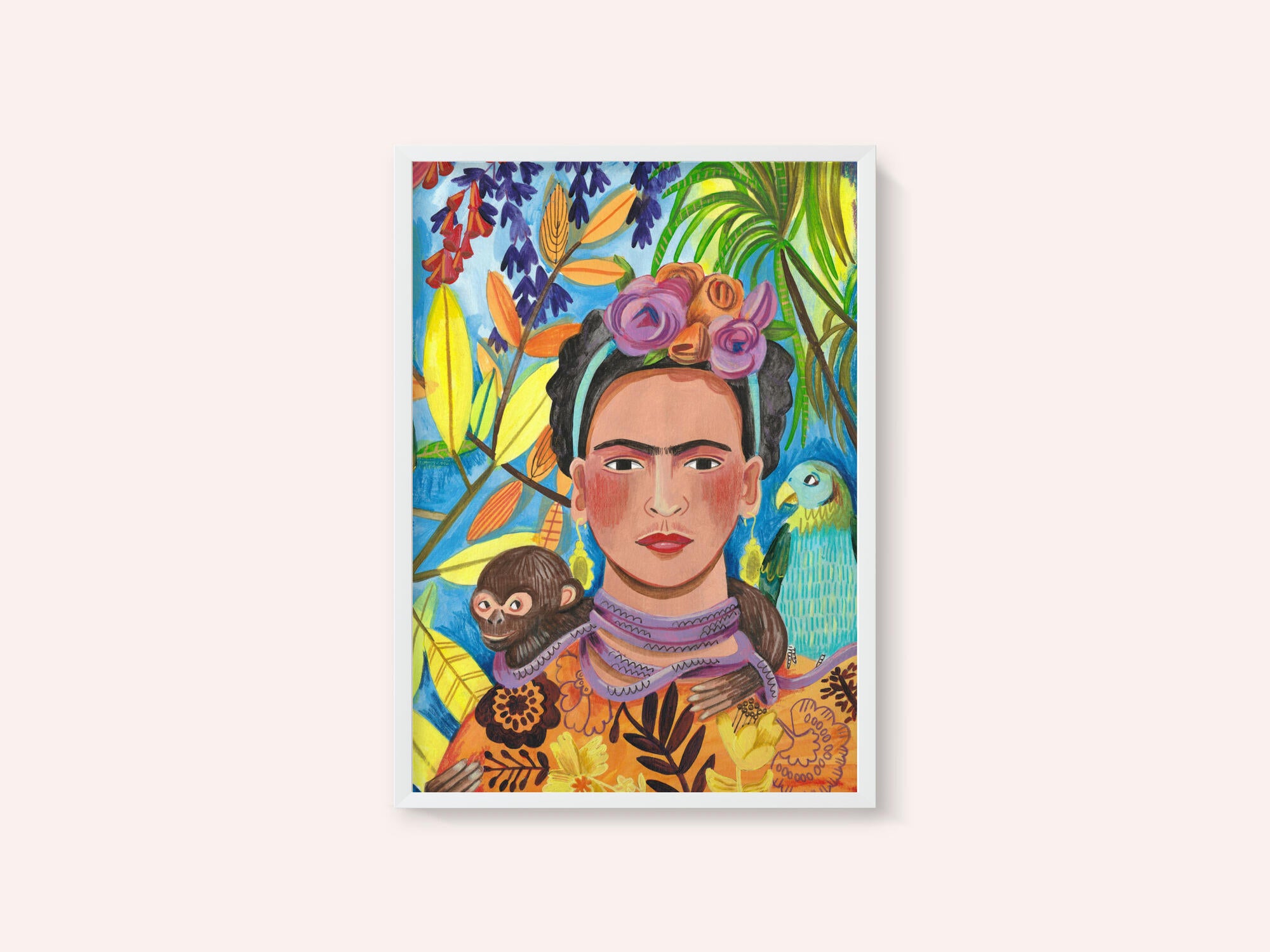 Frida and her parrots