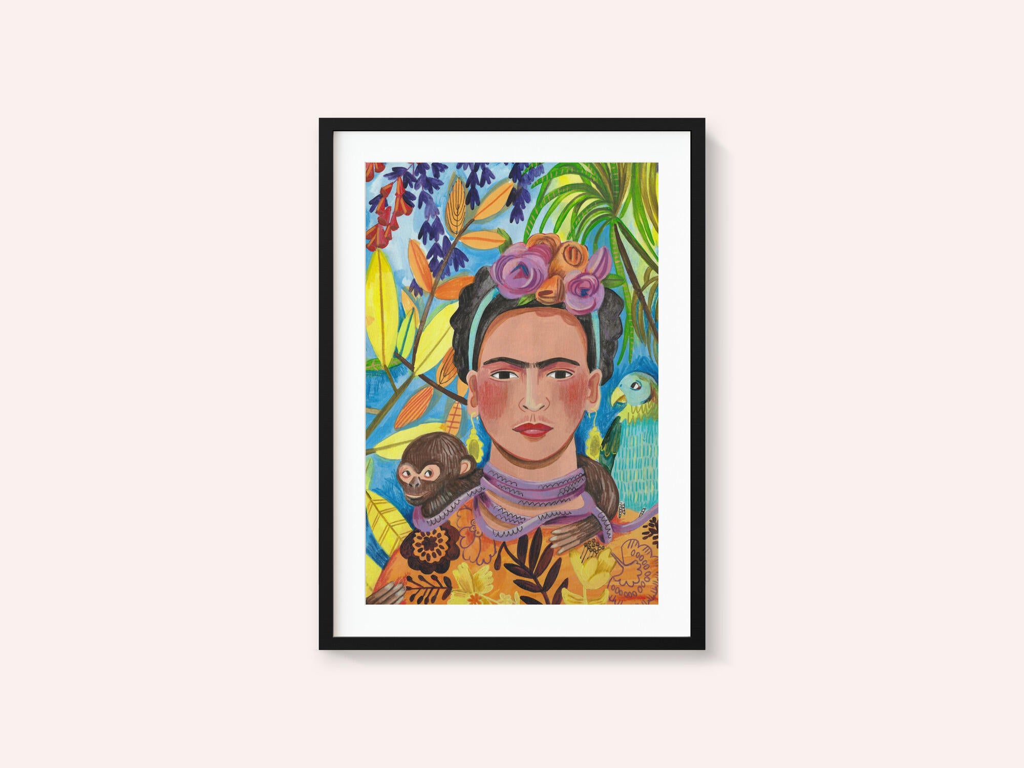 Frida and her parrots
