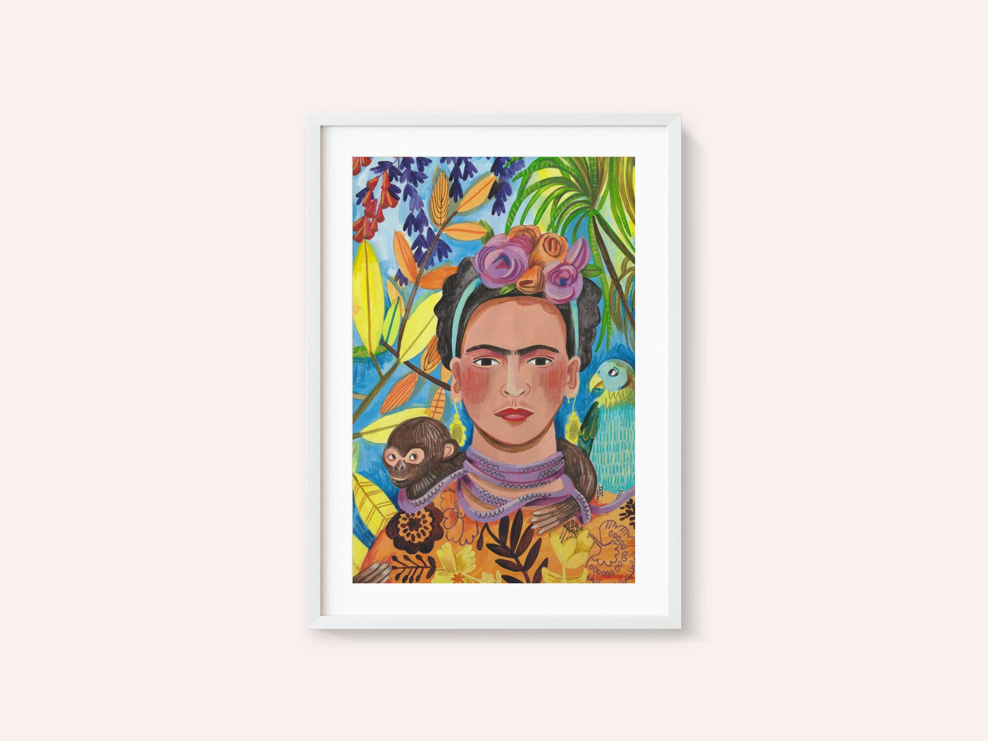 Frida and her parrots