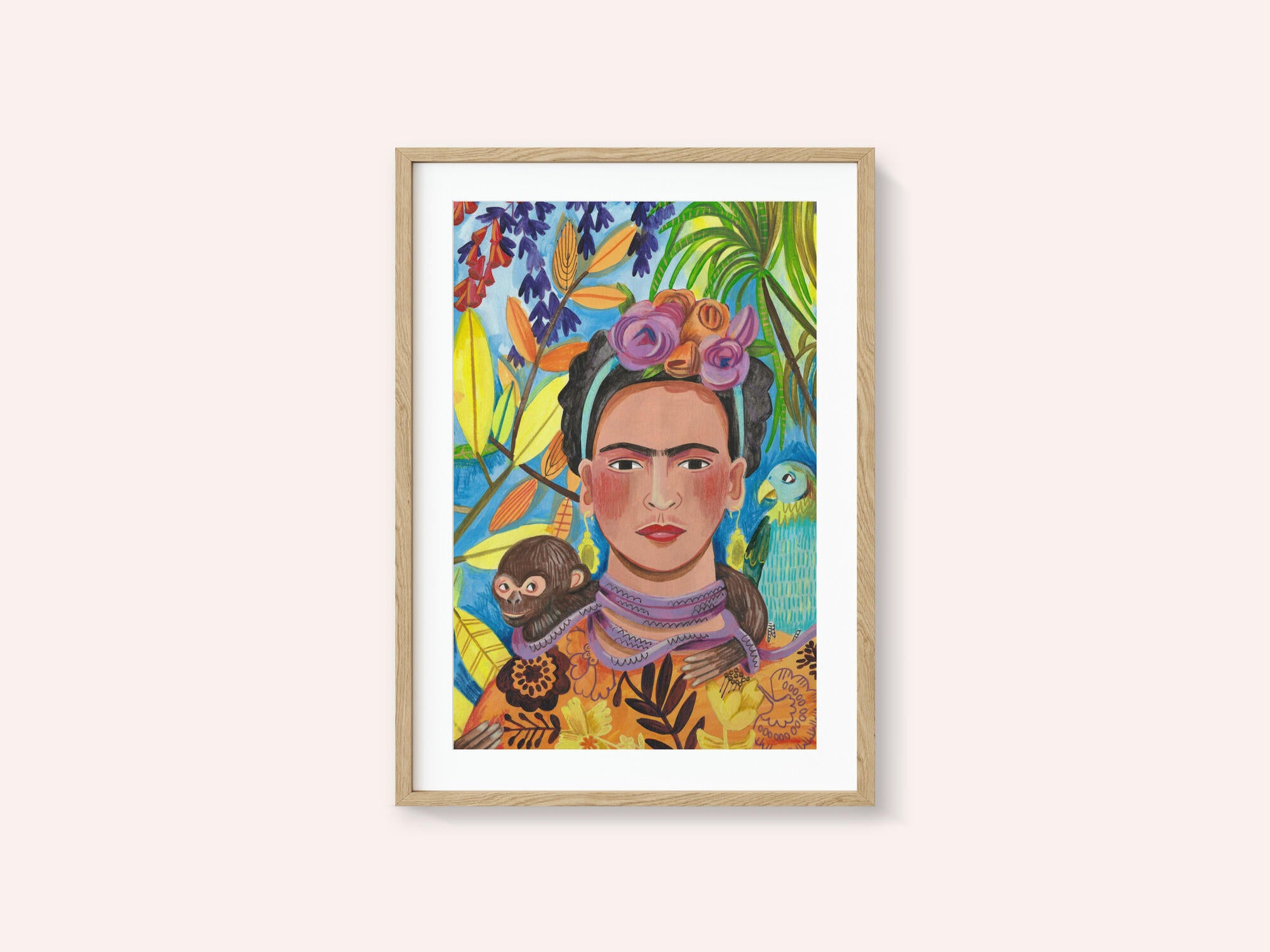 Frida and her parrots