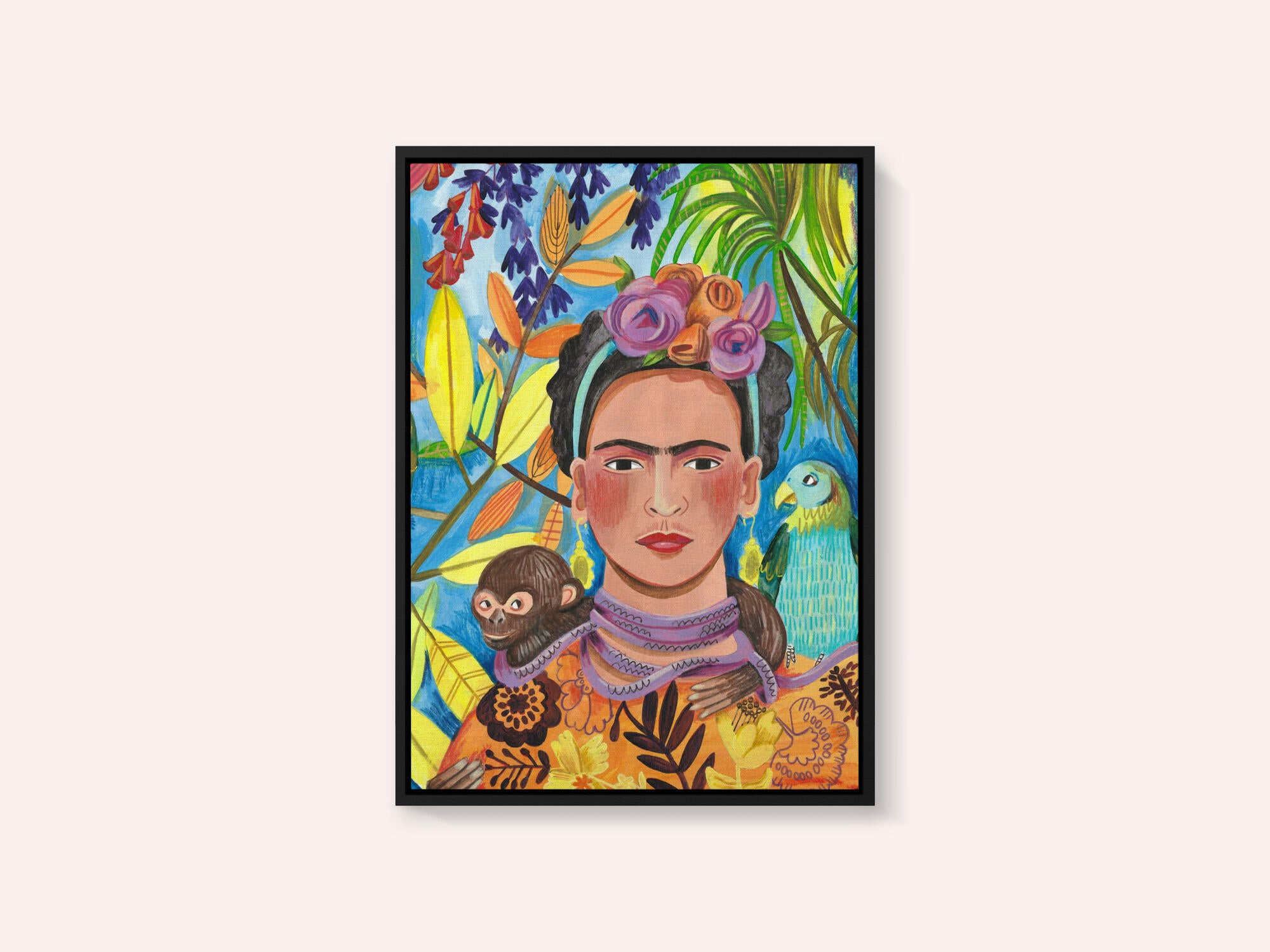 Frida and her parrots