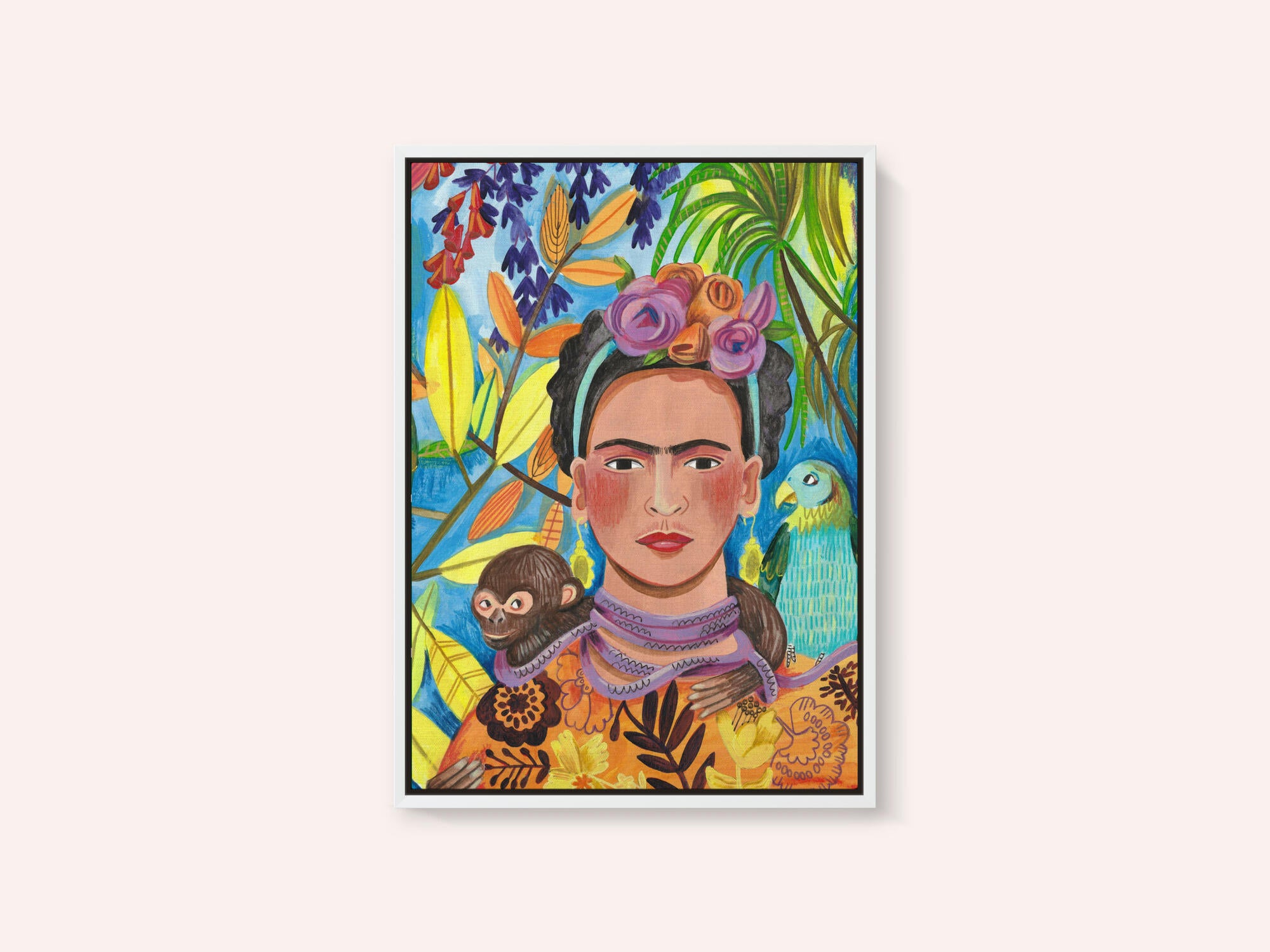 Frida and her parrots