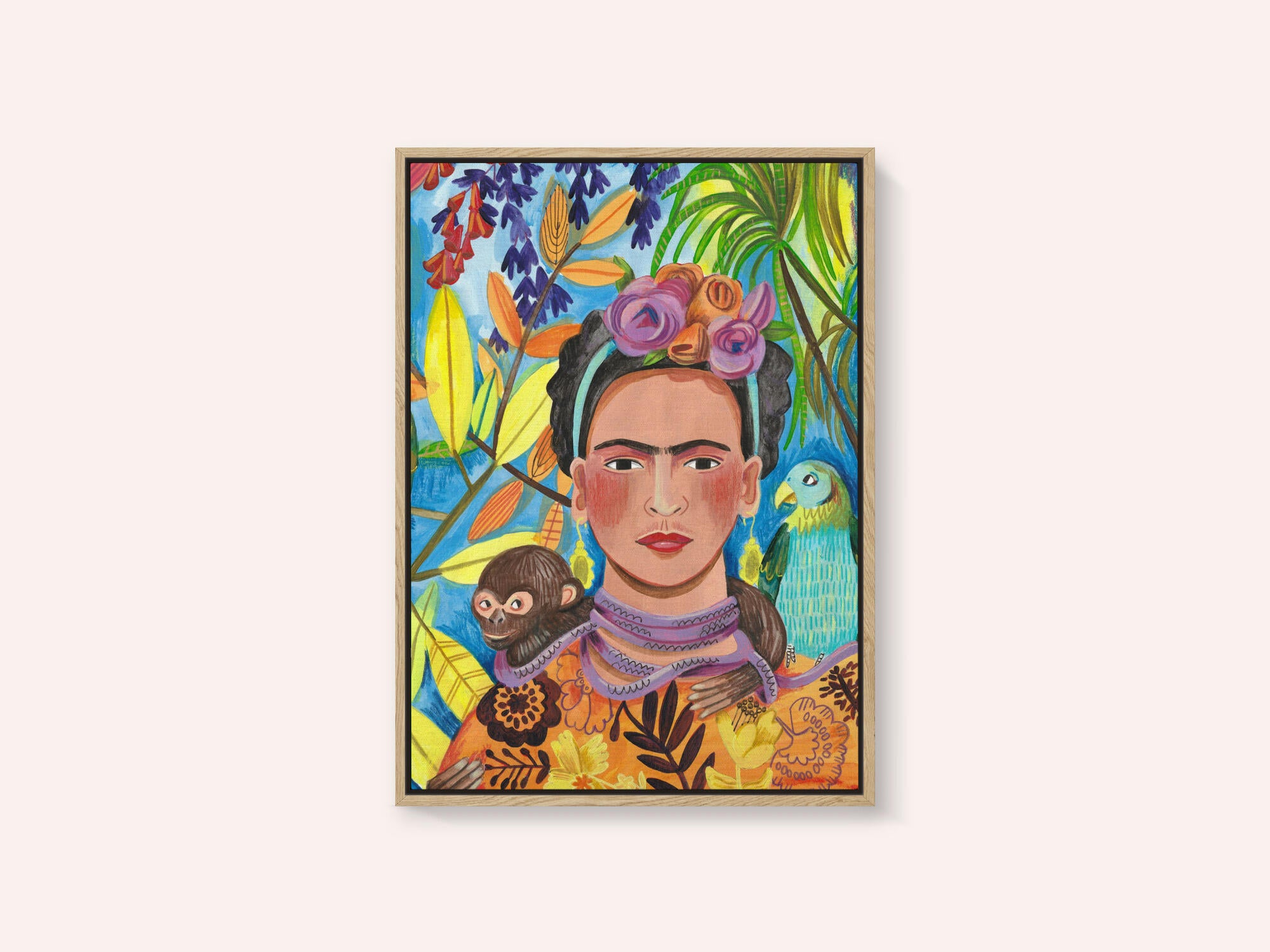Frida and her parrots