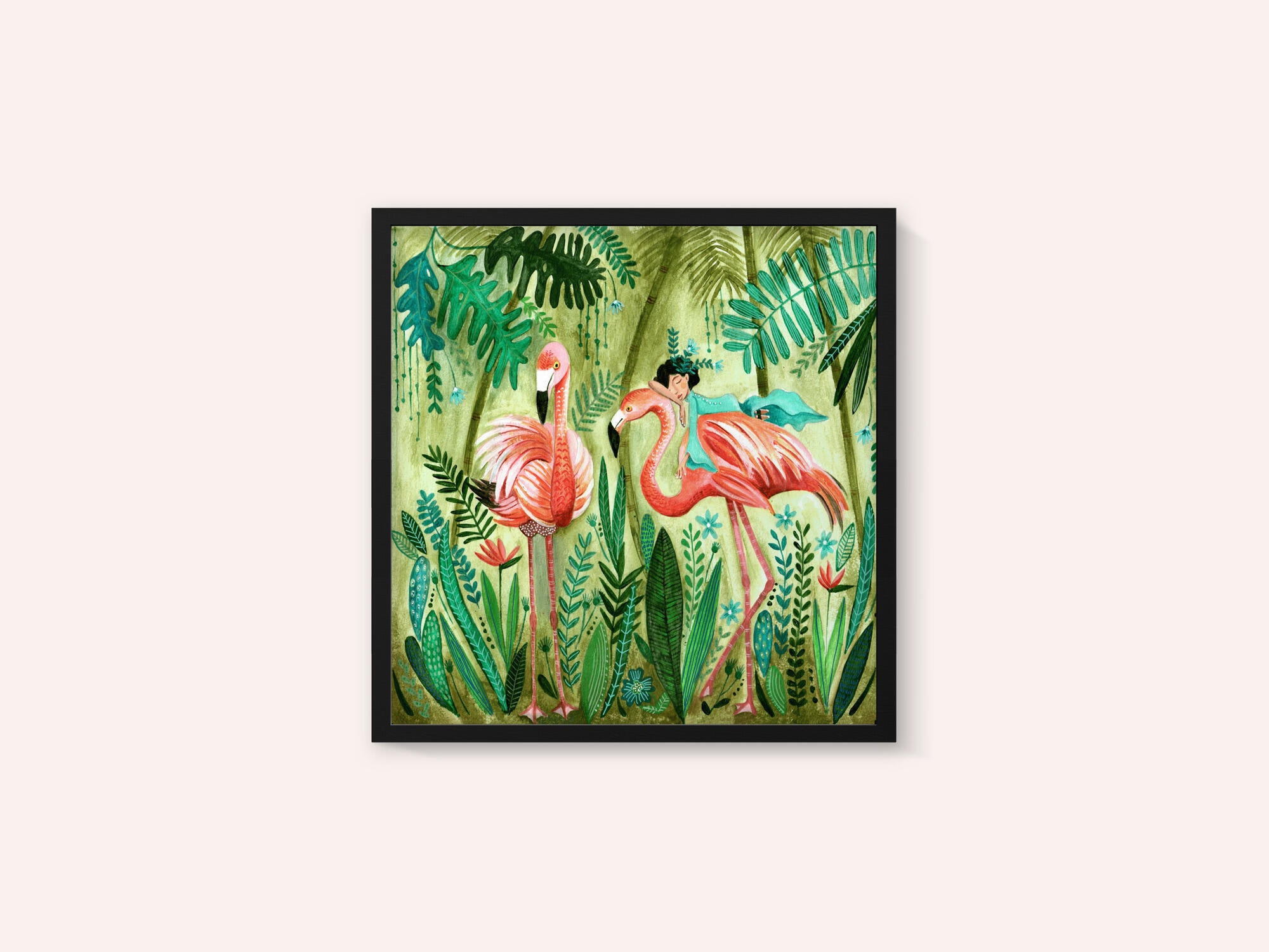 Flamingo jungle