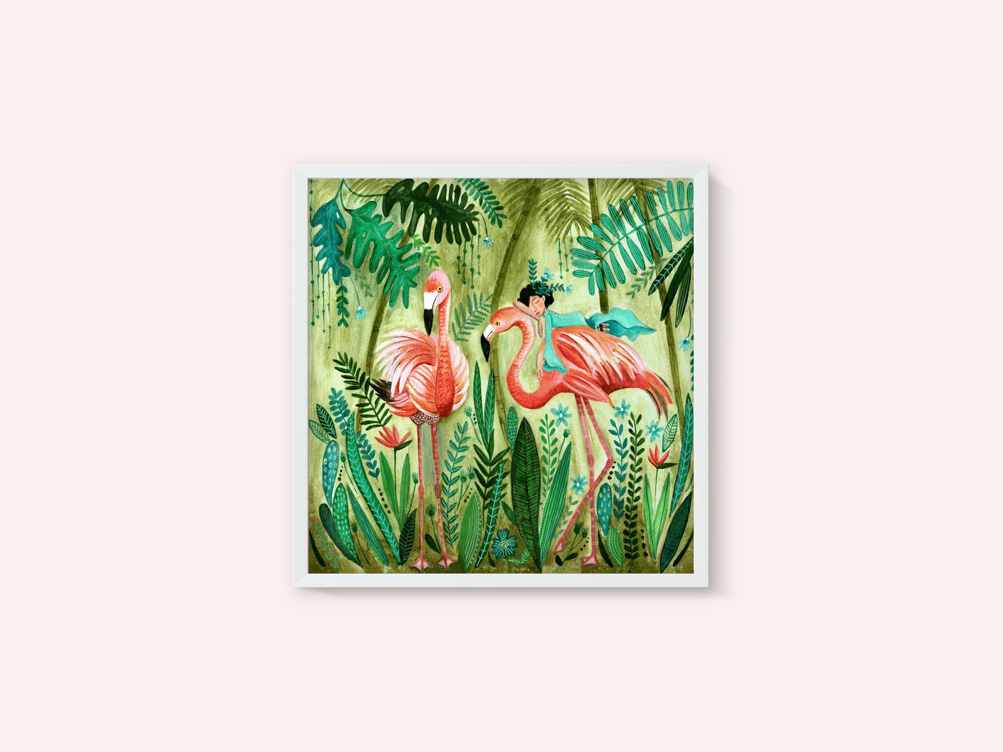 Flamingo jungle