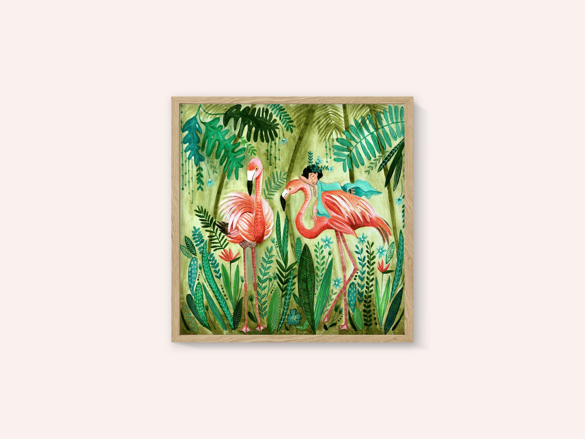 Flamingo jungle