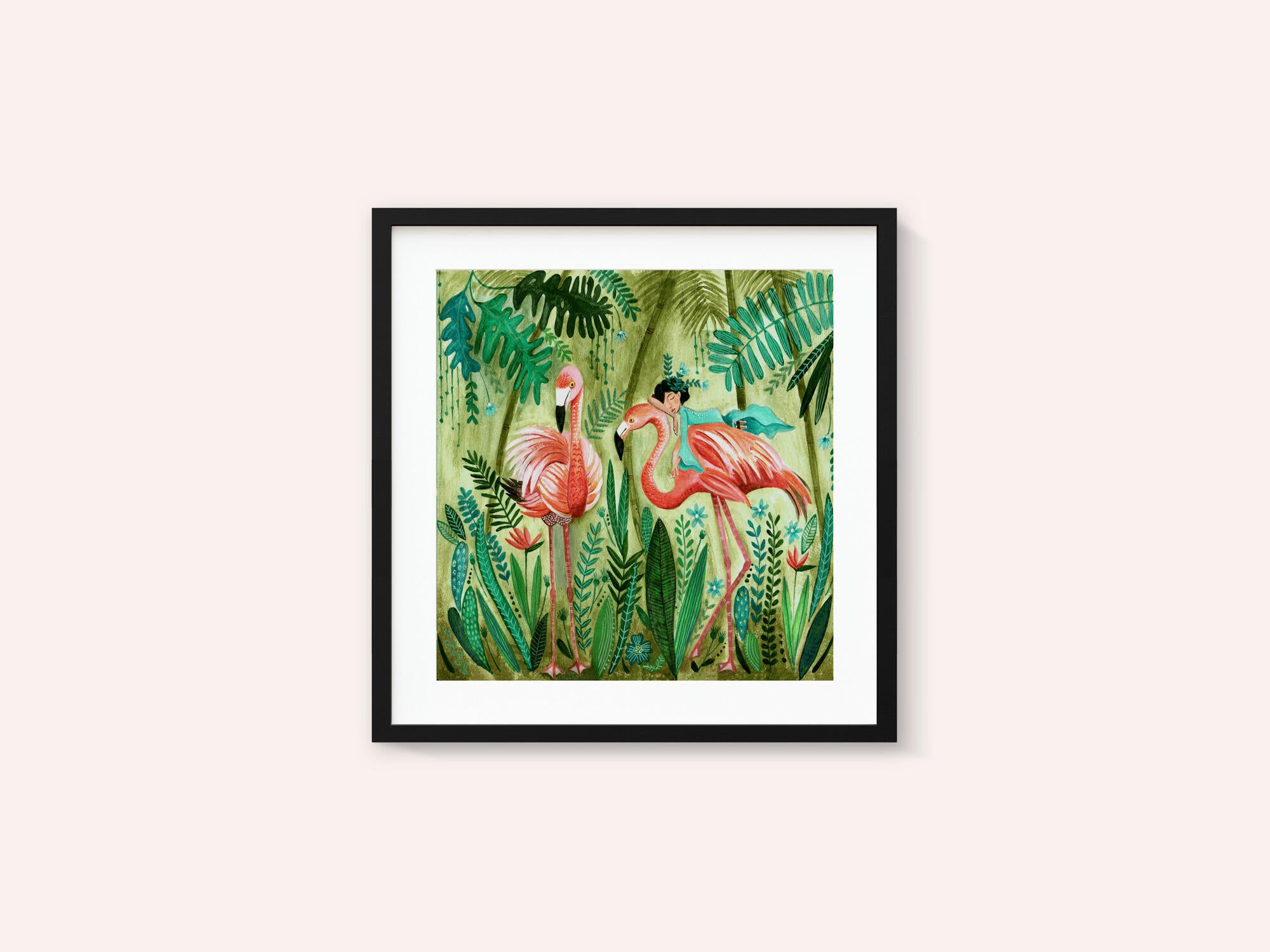 Flamingo jungle
