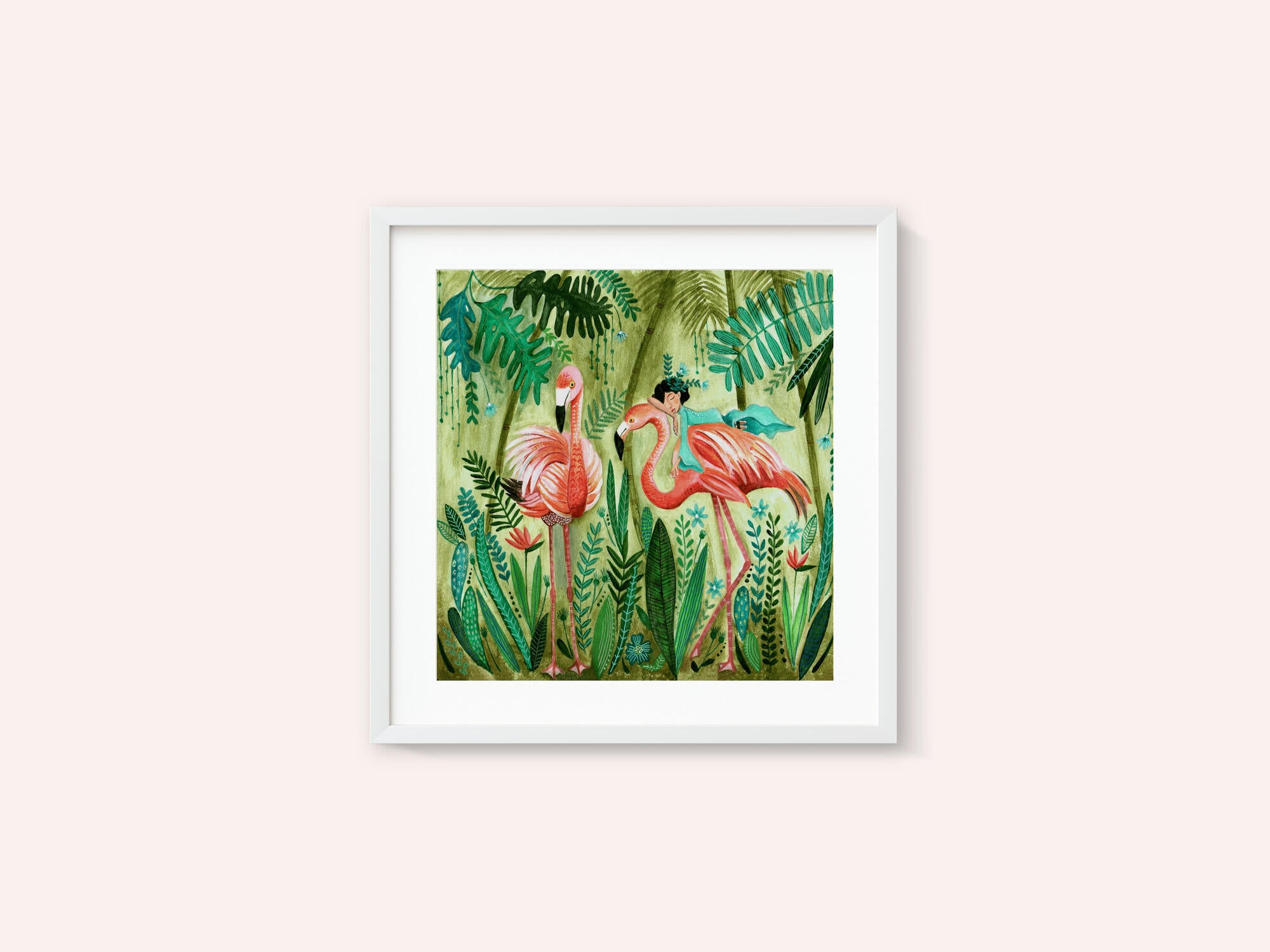 Flamingo jungle