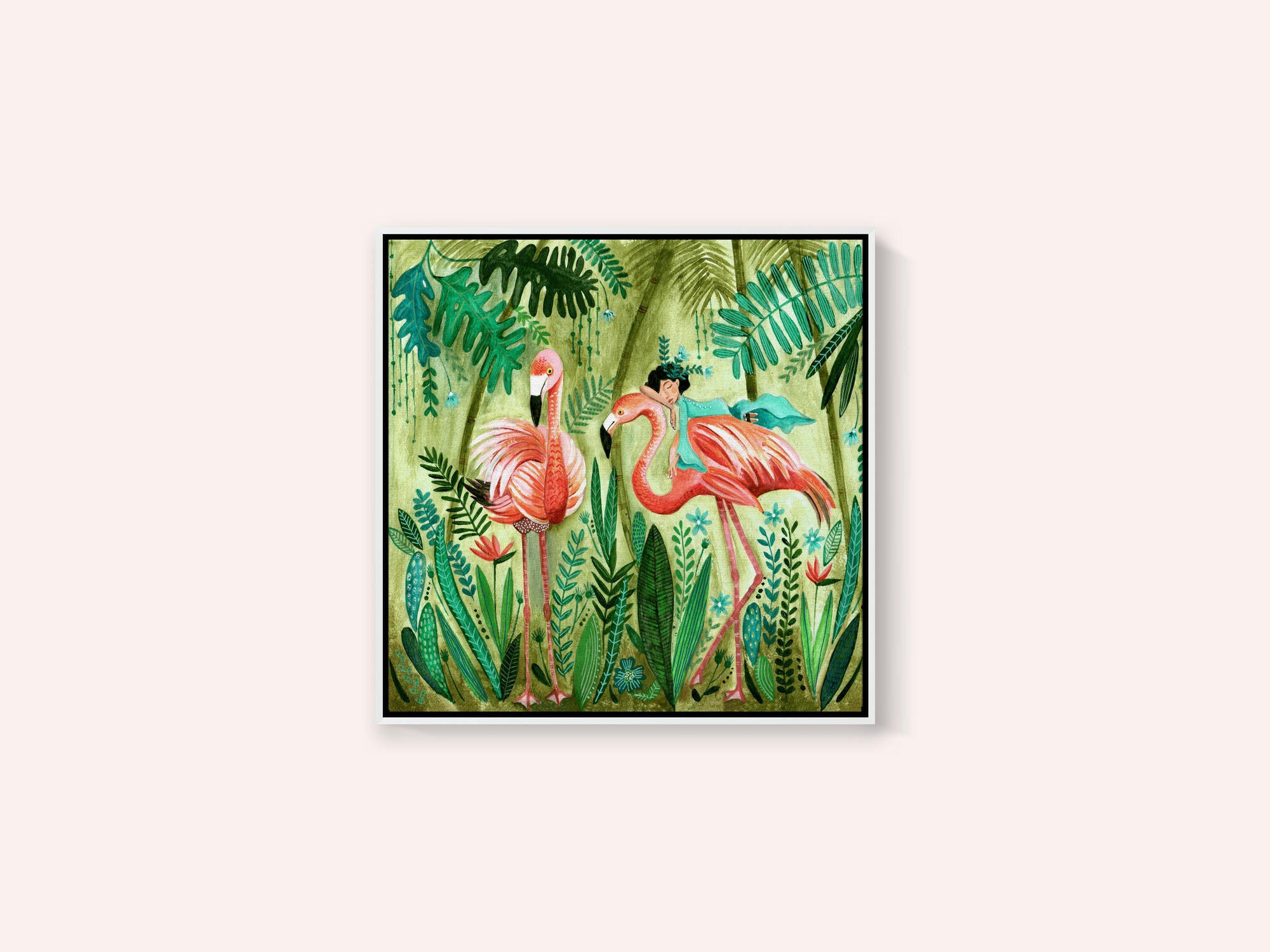 Flamingo jungle