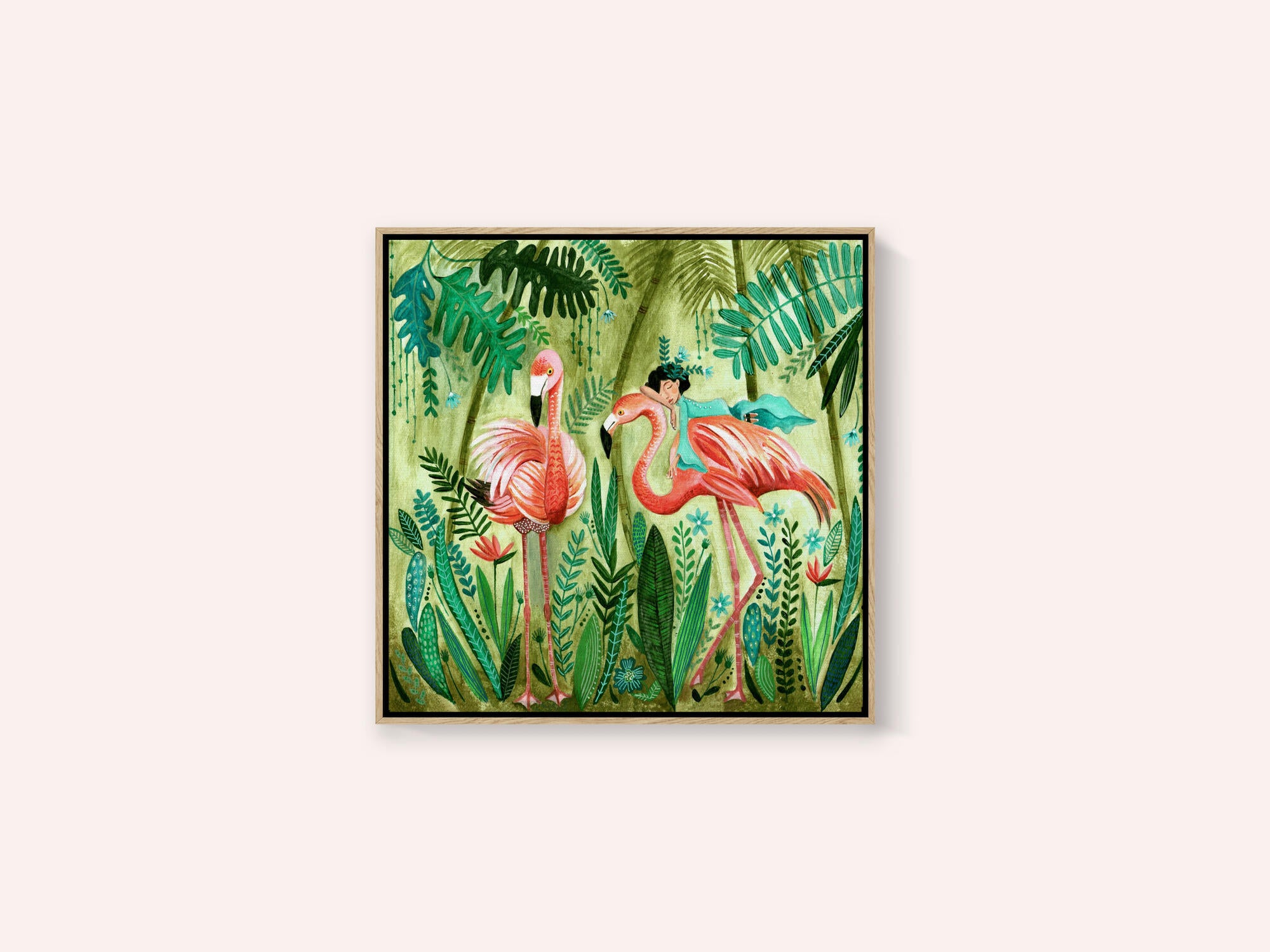Flamingo jungle