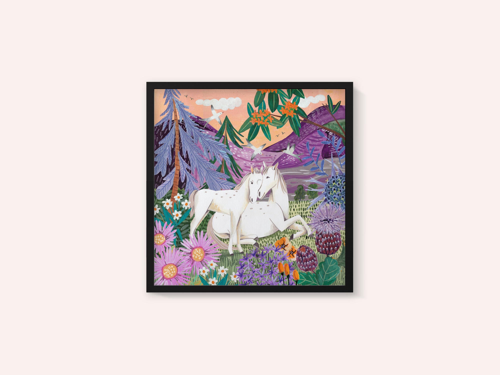 Horses in the Mountains