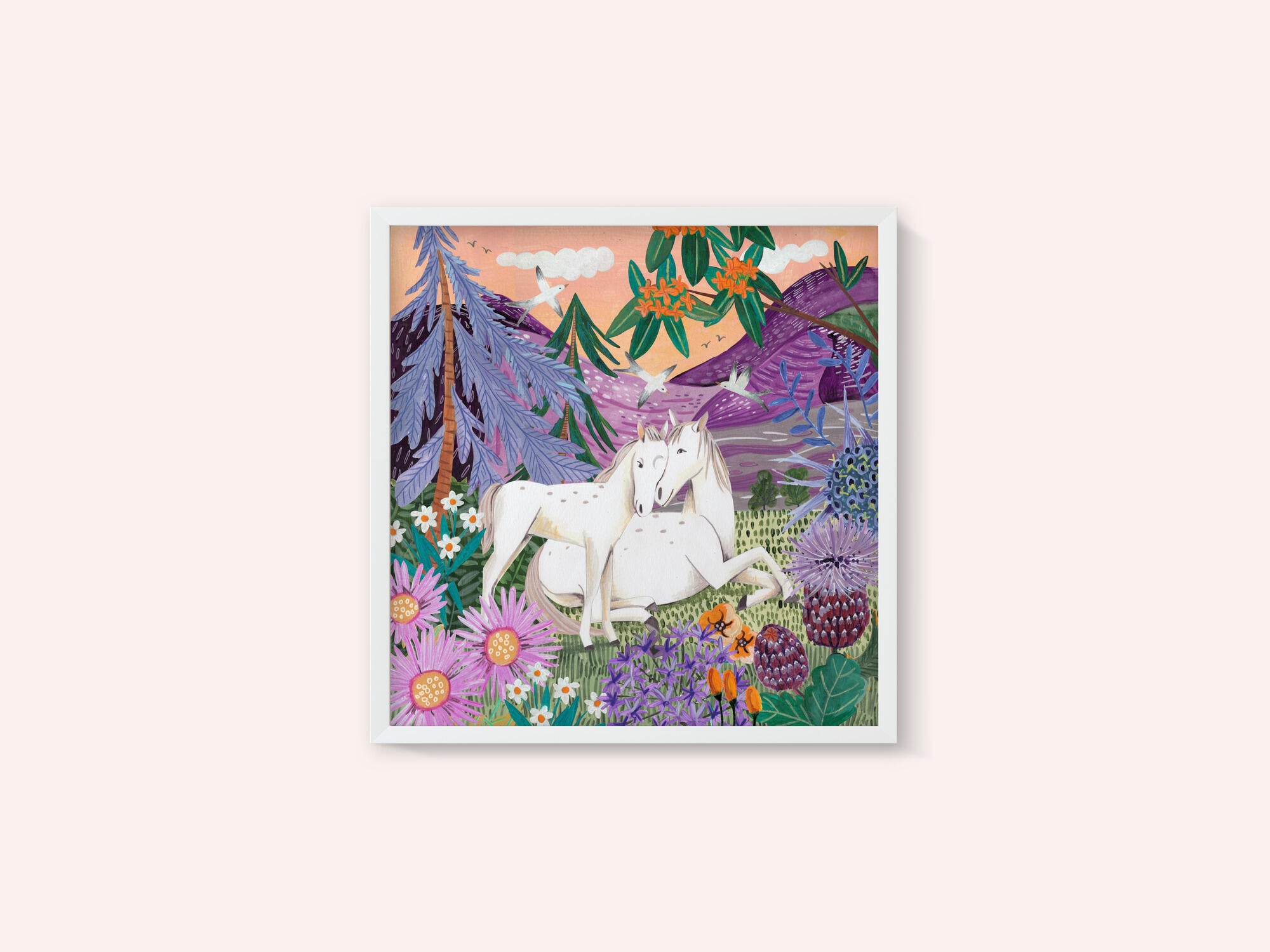 Horses in the Mountains