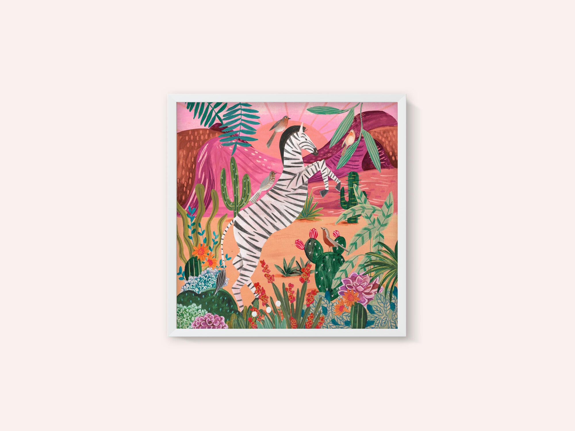 Zebra in the mountains