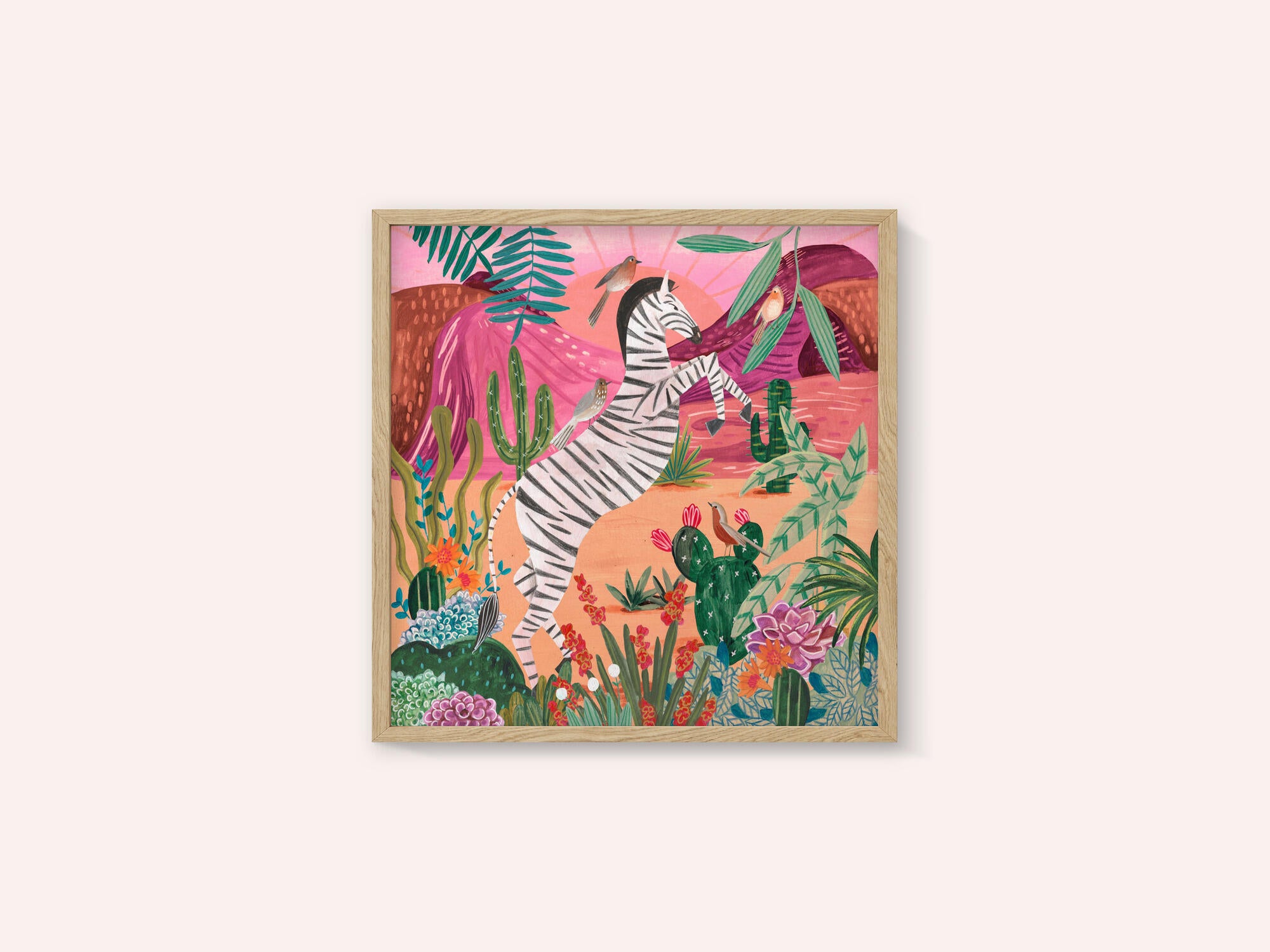 Zebra in the mountains