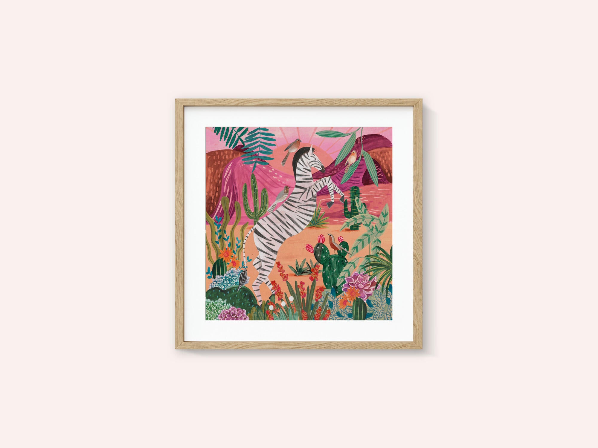 Zebra in the mountains