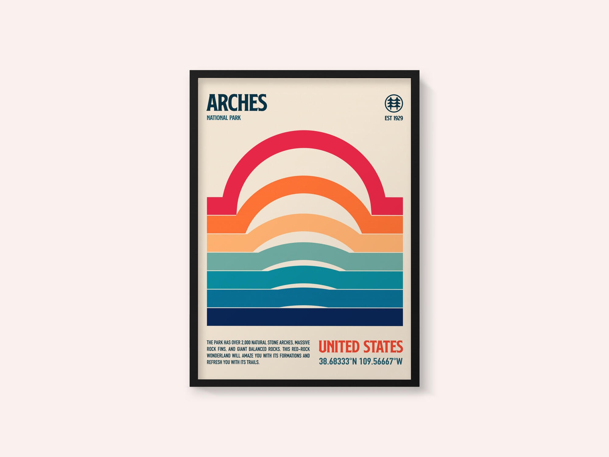 Arches National Park Travel Poster