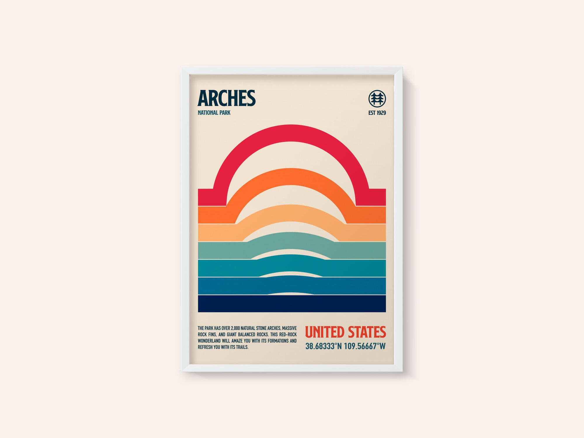 Arches National Park Travel Poster