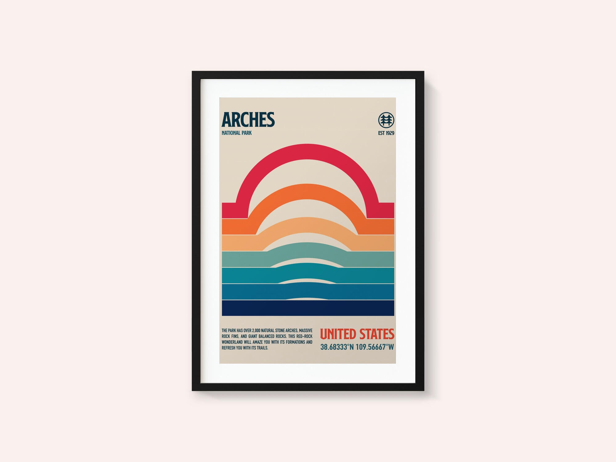 Arches National Park Travel Poster