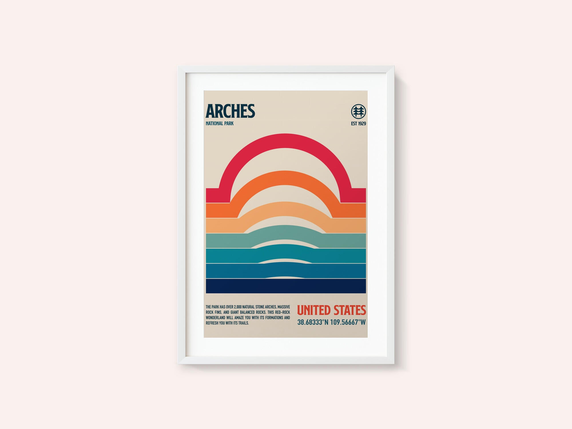 Arches National Park Travel Poster