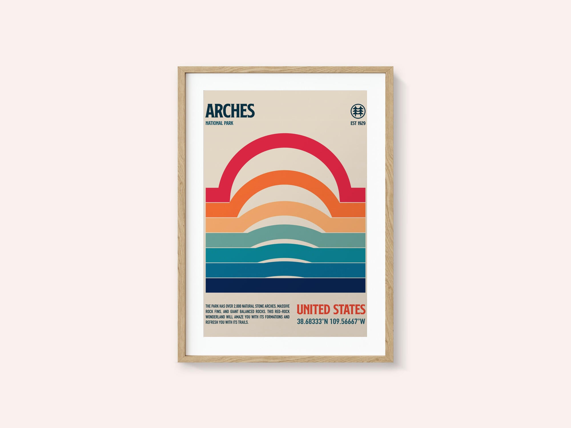 Arches National Park Travel Poster