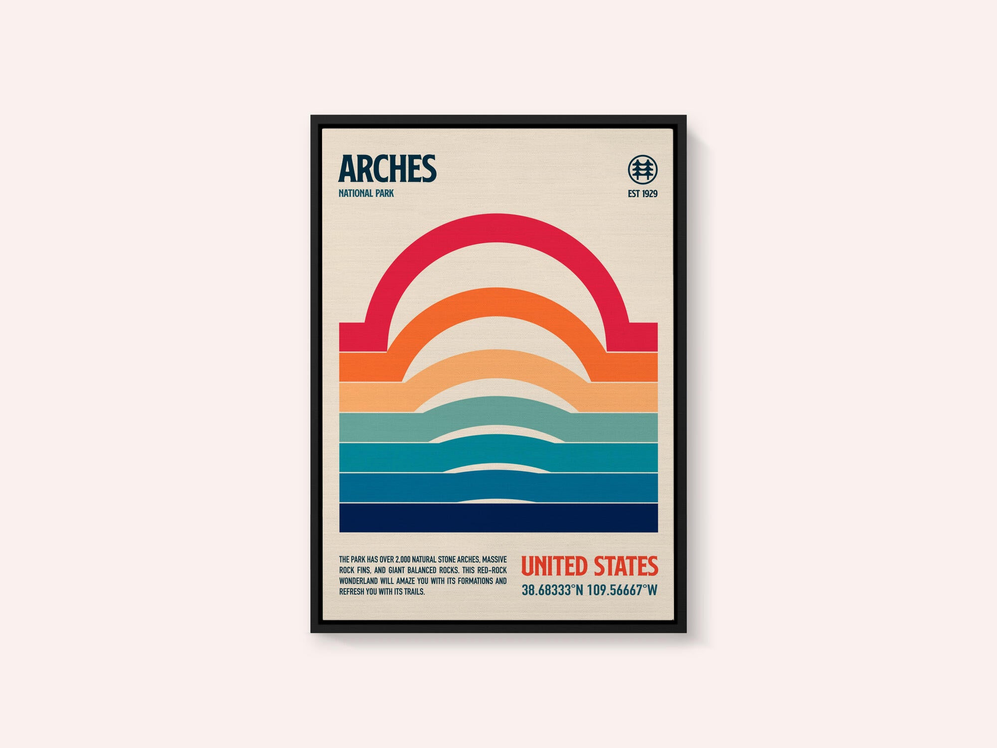 Arches National Park Travel Poster