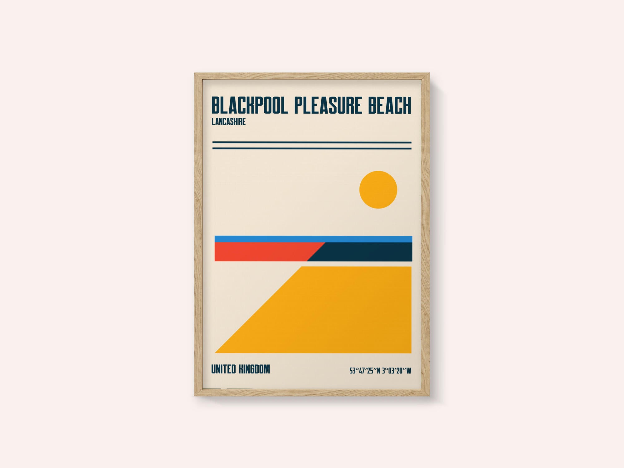 Blackpool Pleasure Beach Travel Poster