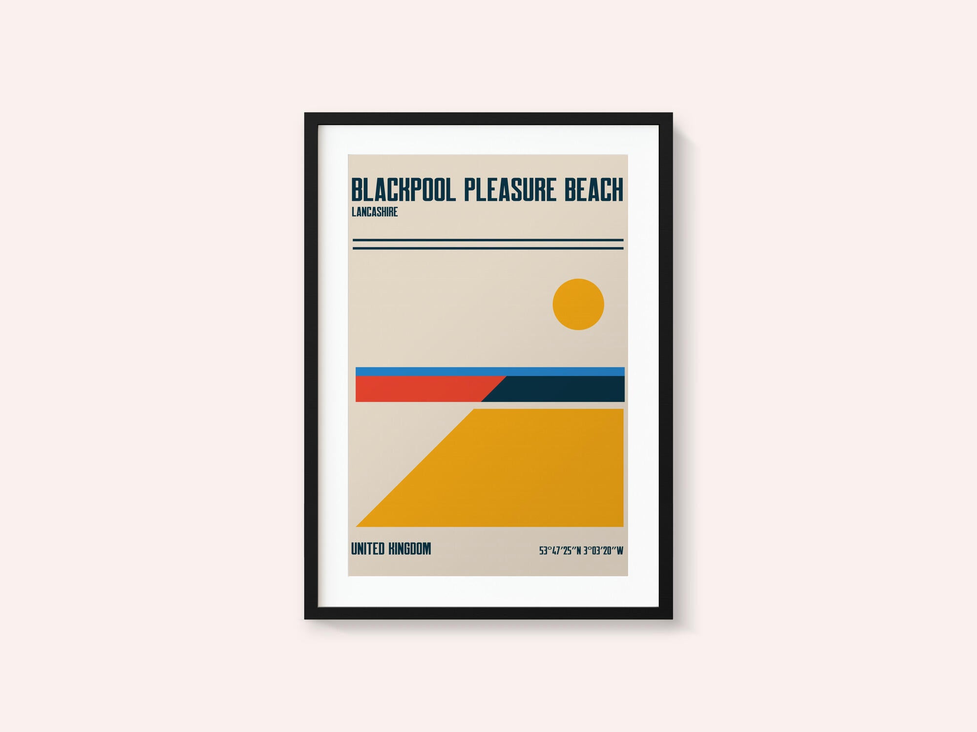 Blackpool Pleasure Beach Travel Poster