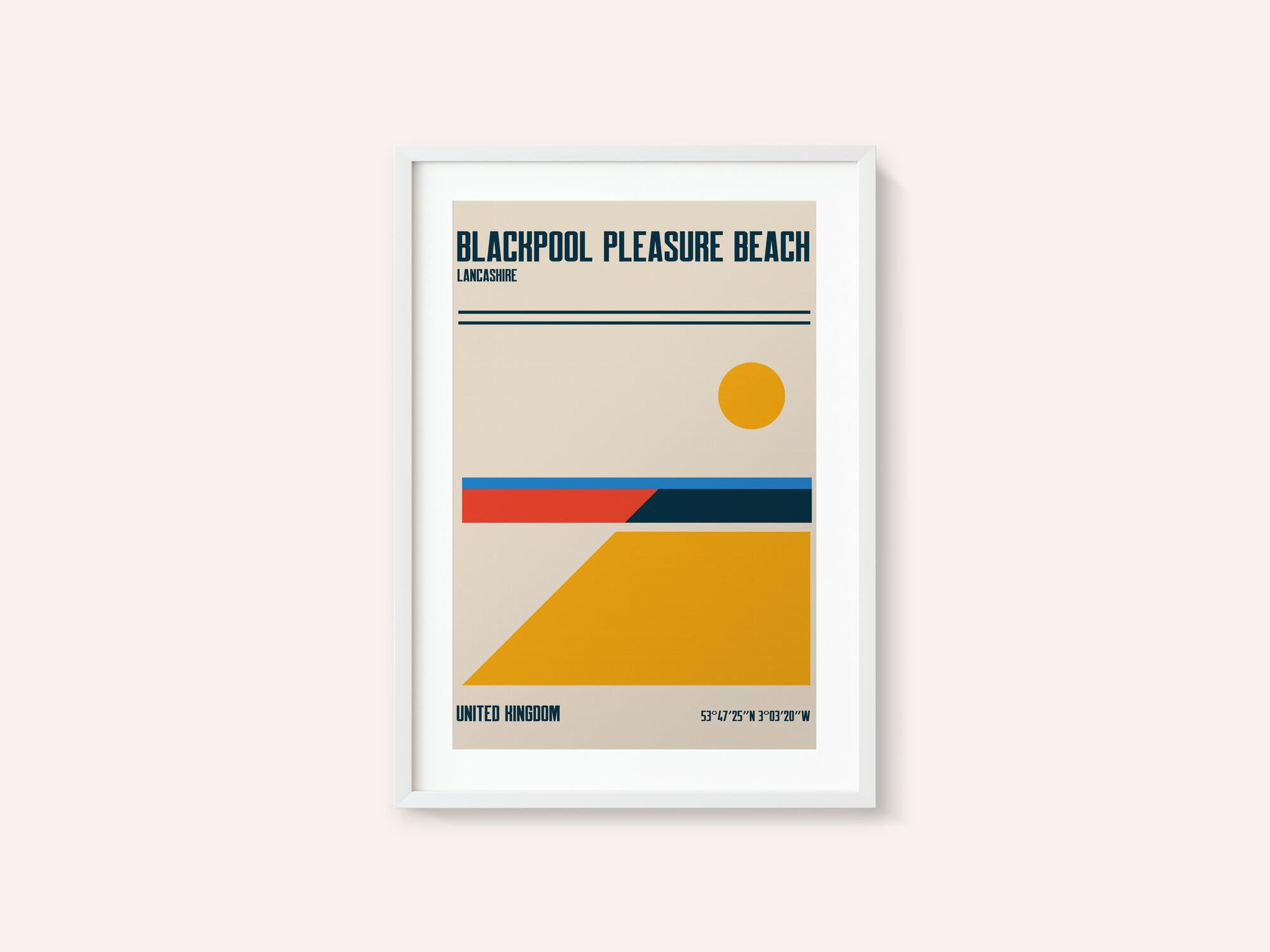 Blackpool Pleasure Beach Travel Poster