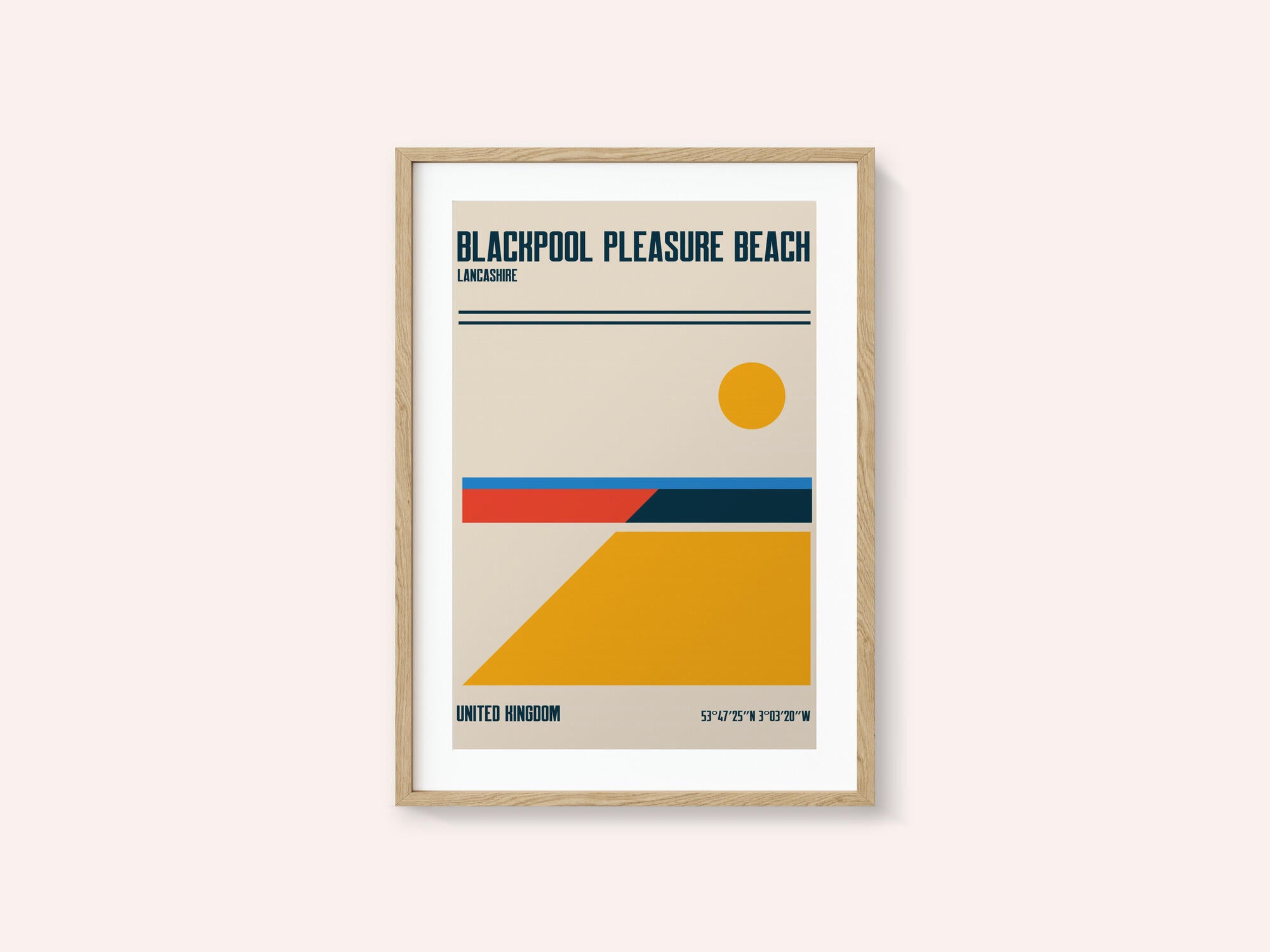 Blackpool Pleasure Beach Travel Poster