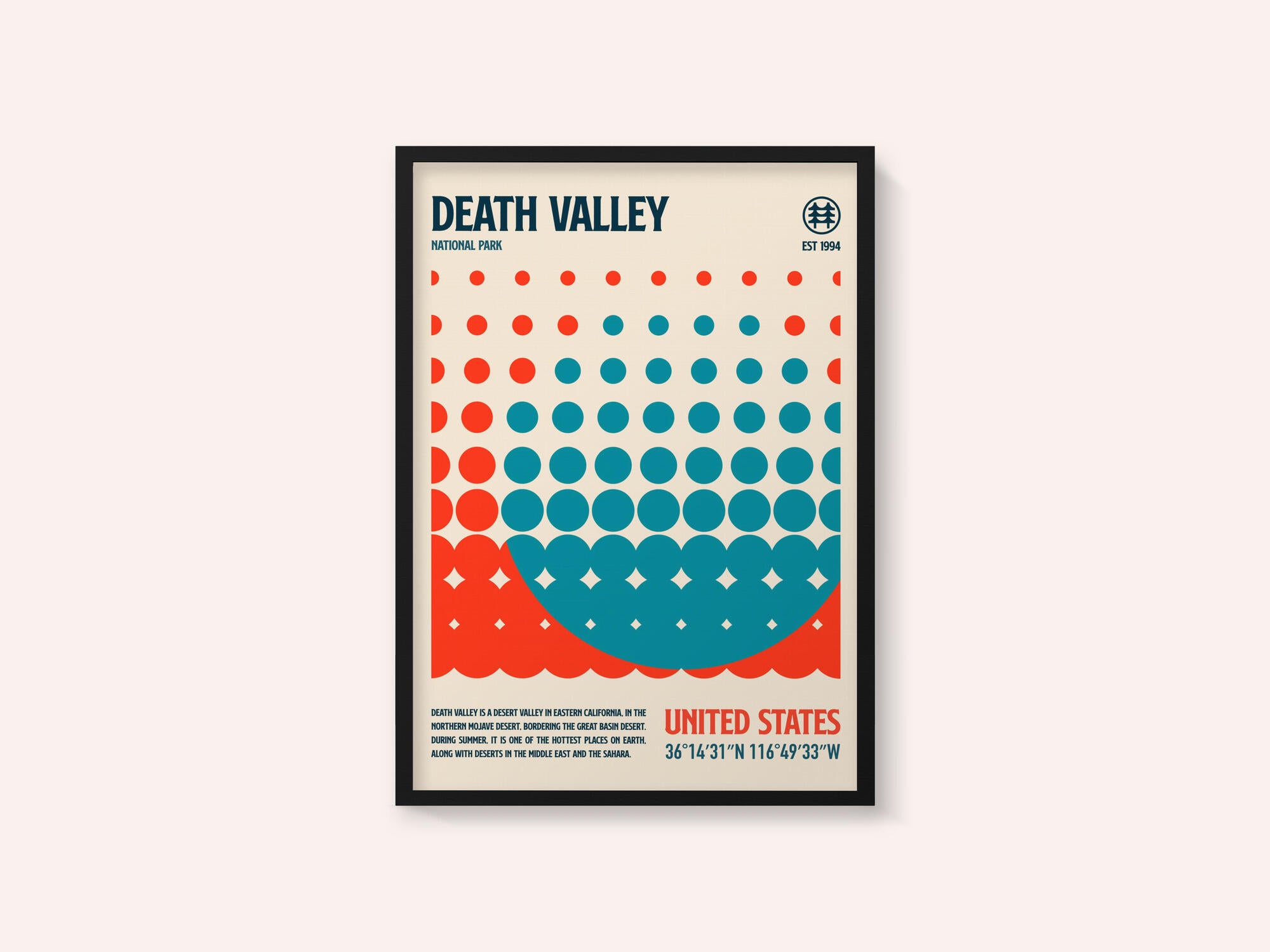 Death Valley National Park Travel Poster