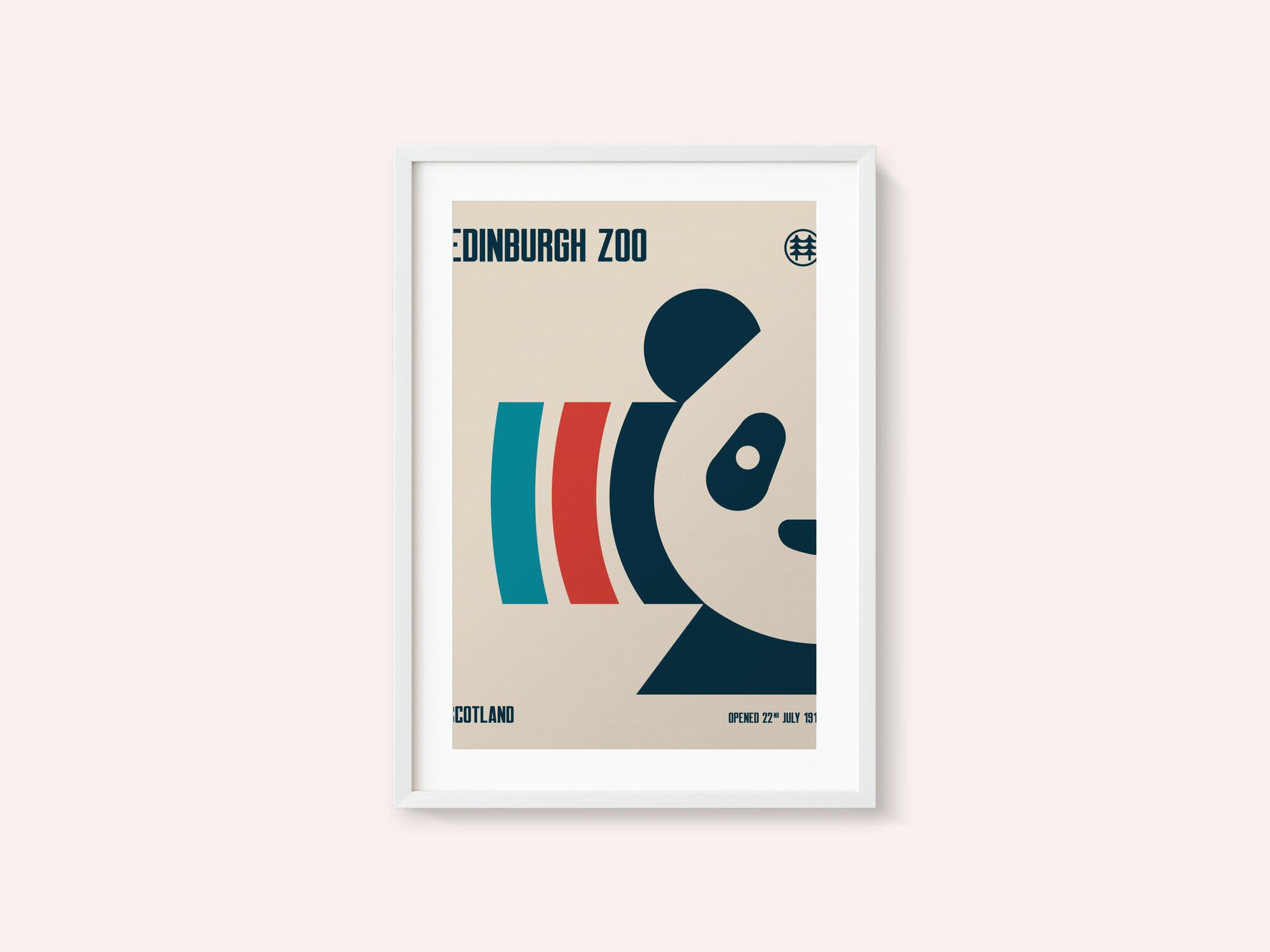 Edinburgh Zoo Travel Poster