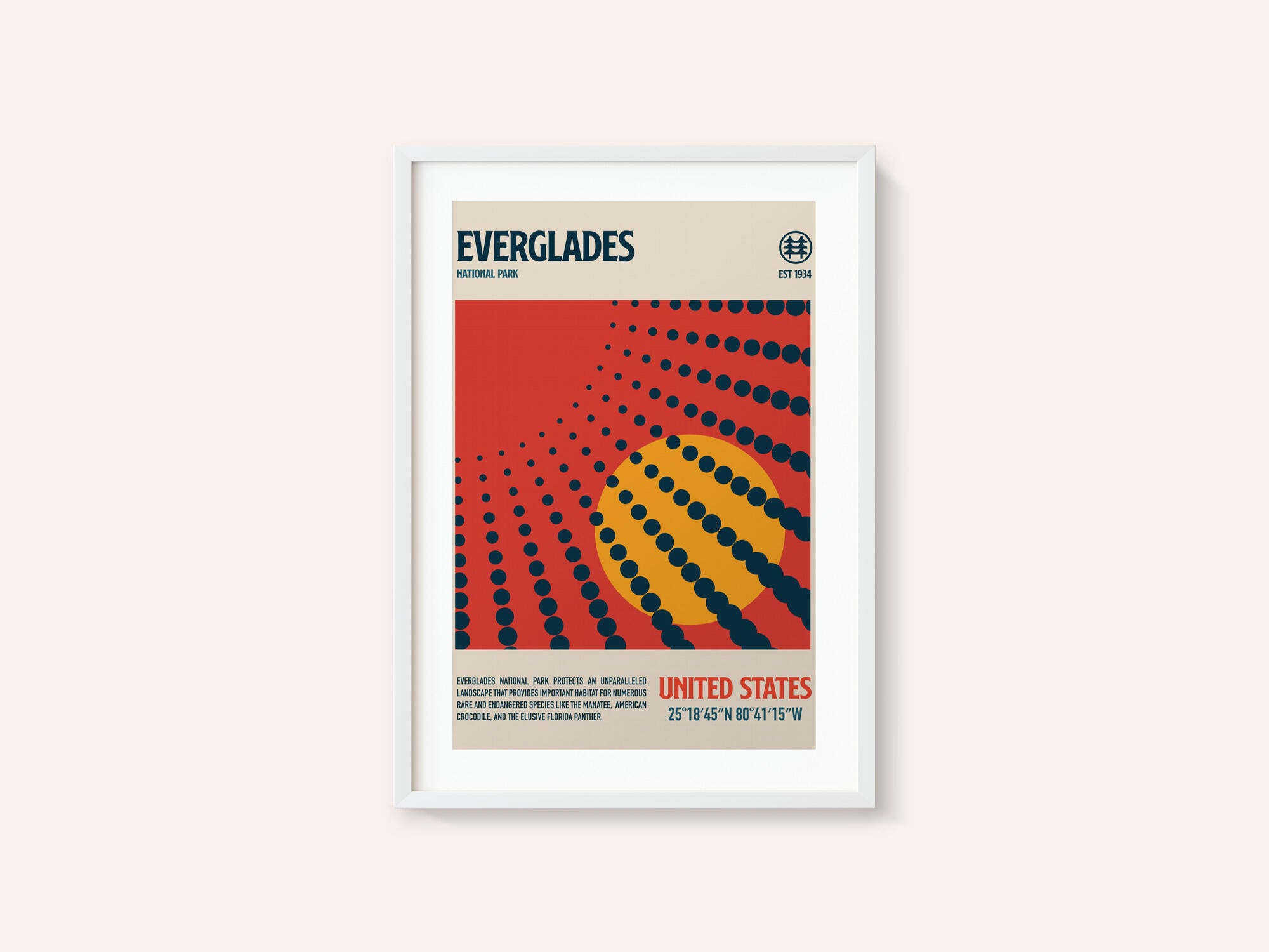 Evergldes National Park Travel Poster
