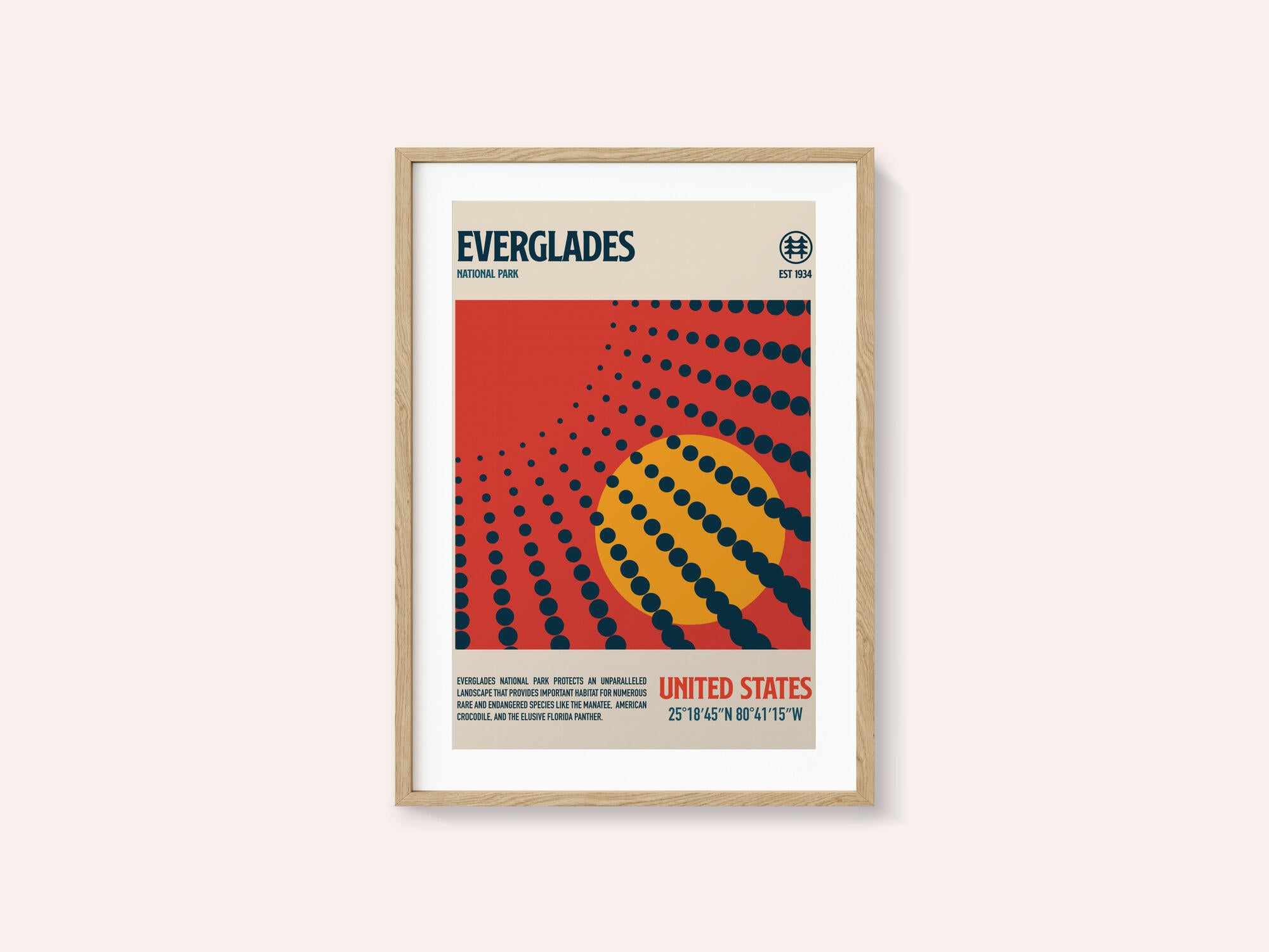 Evergldes National Park Travel Poster