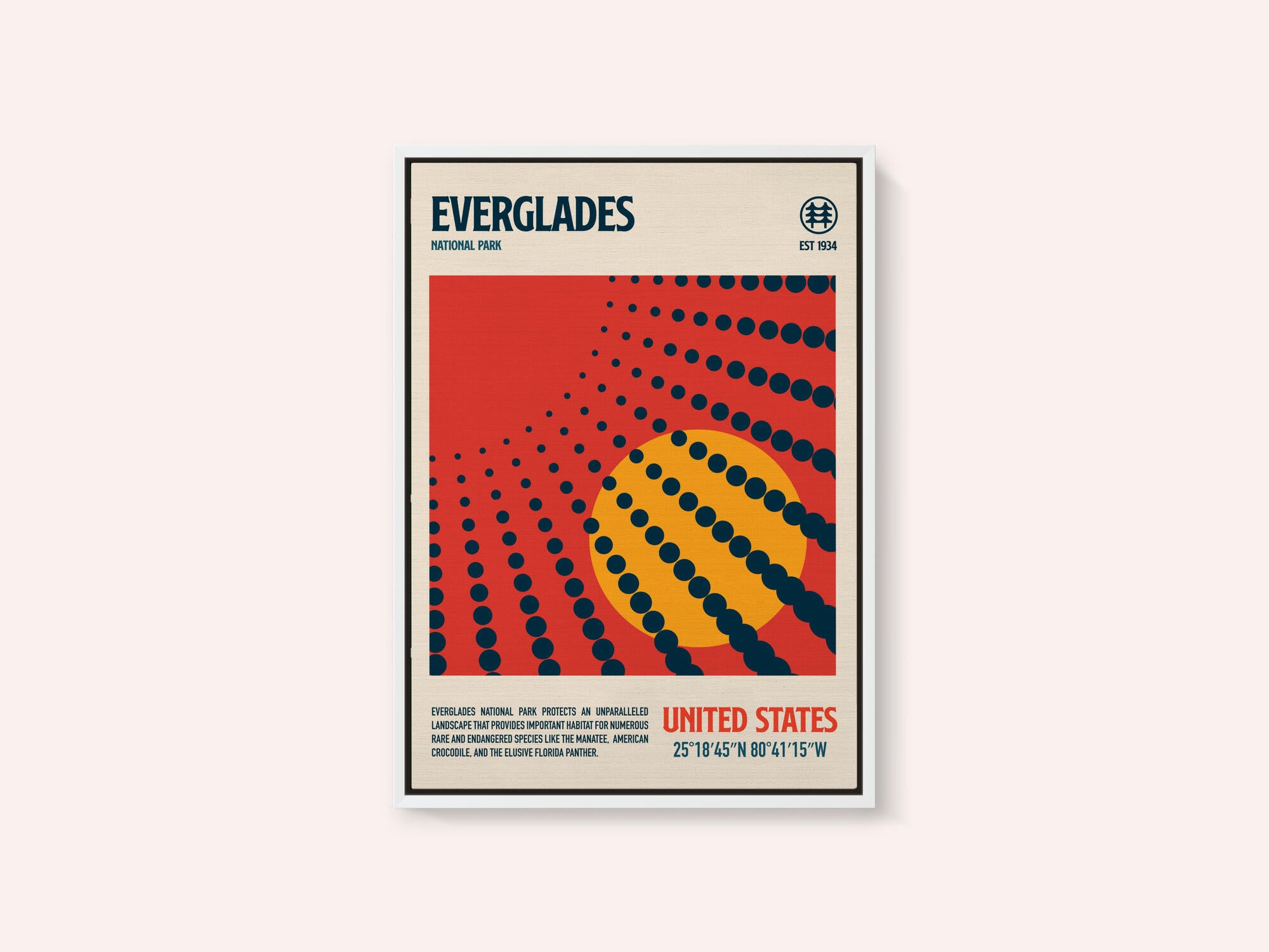 Evergldes National Park Travel Poster
