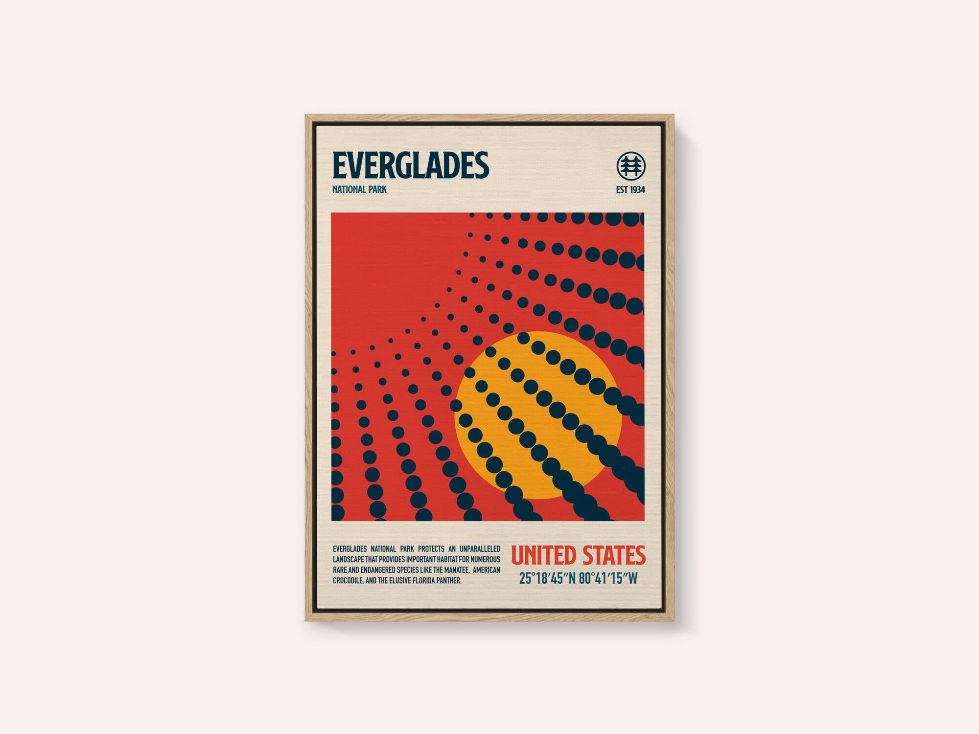 Evergldes National Park Travel Poster