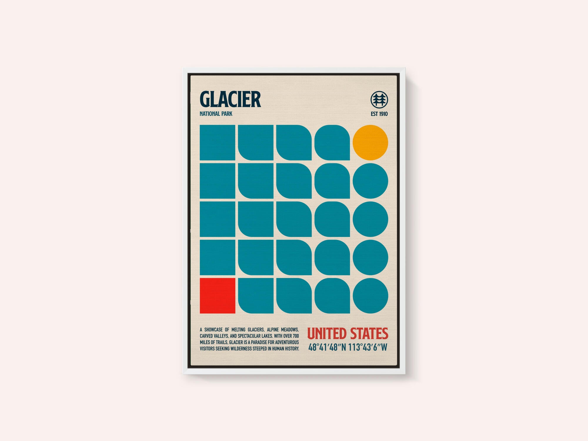 Glacier National Park Travel Poster