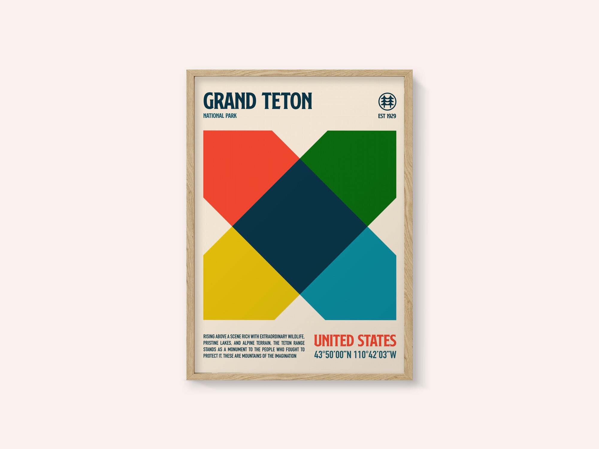 Grand Teton National Park Travel Poster