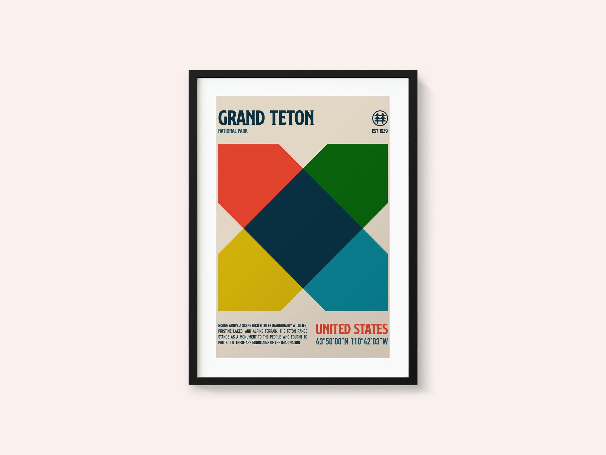 Grand Teton National Park Travel Poster