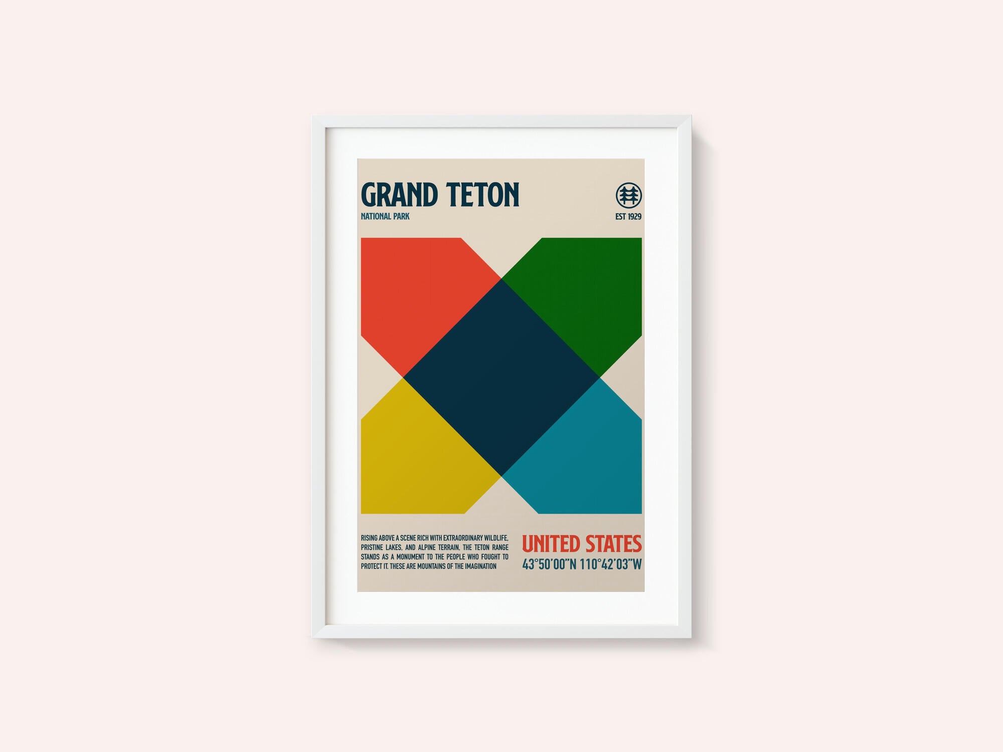 Grand Teton National Park Travel Poster