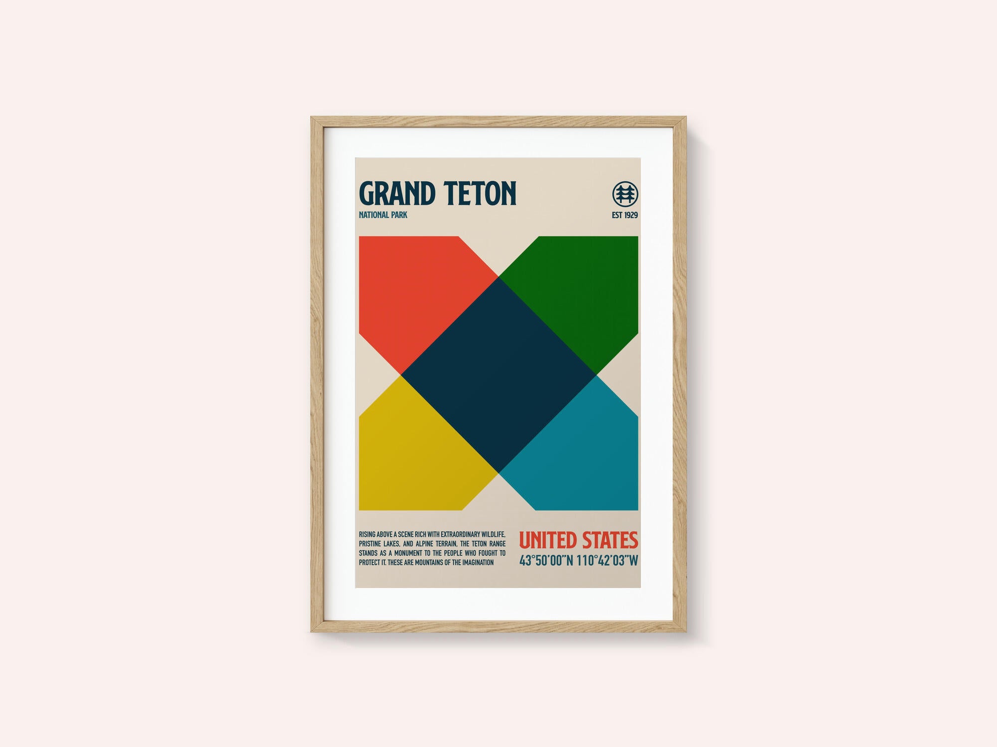 Grand Teton National Park Travel Poster
