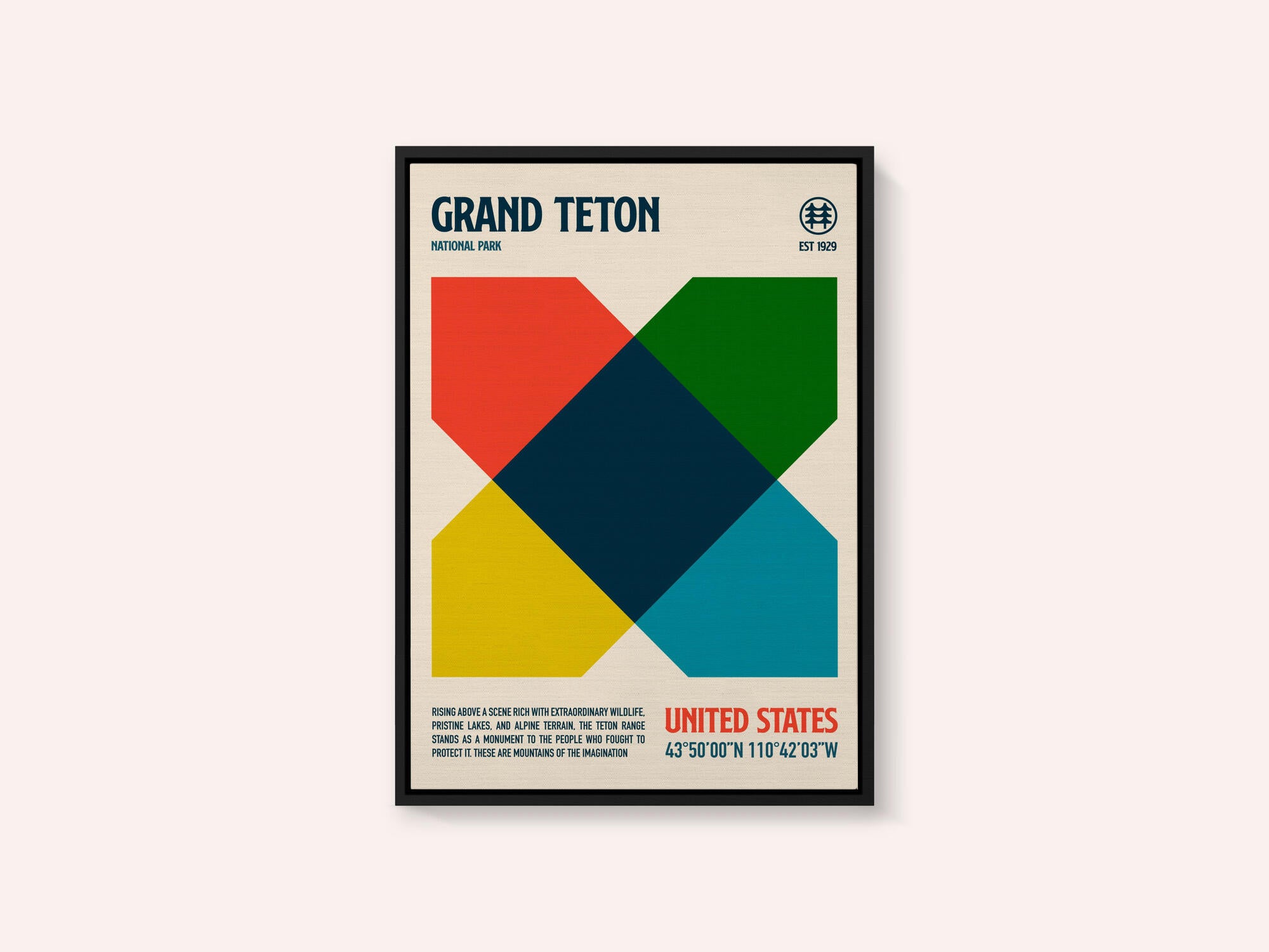Grand Teton National Park Travel Poster