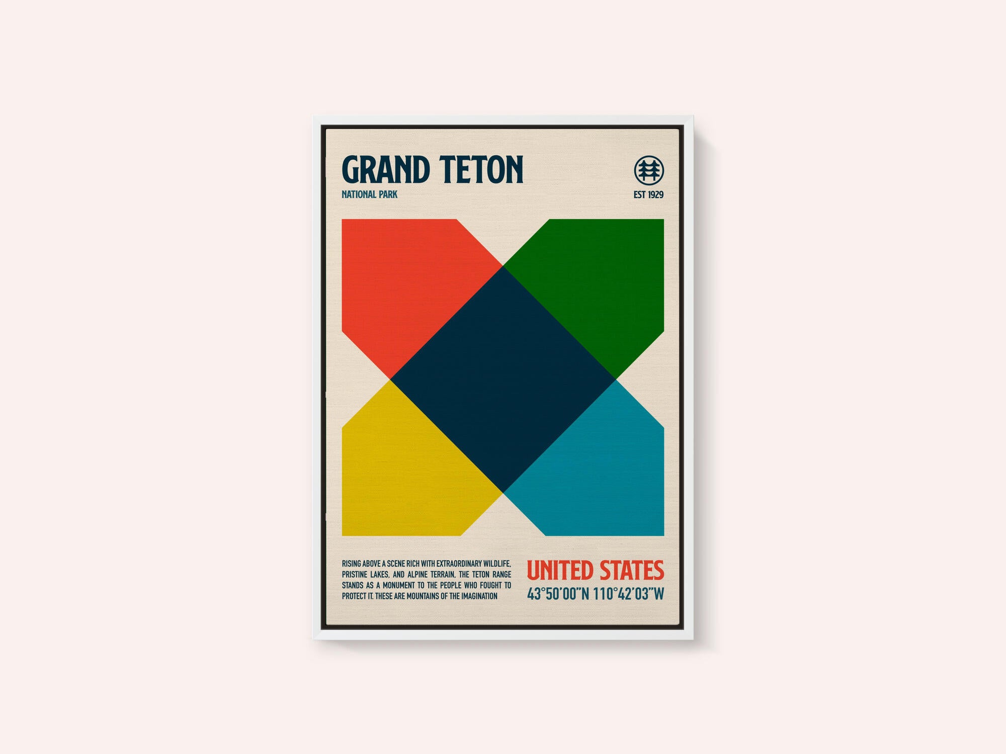 Grand Teton National Park Travel Poster