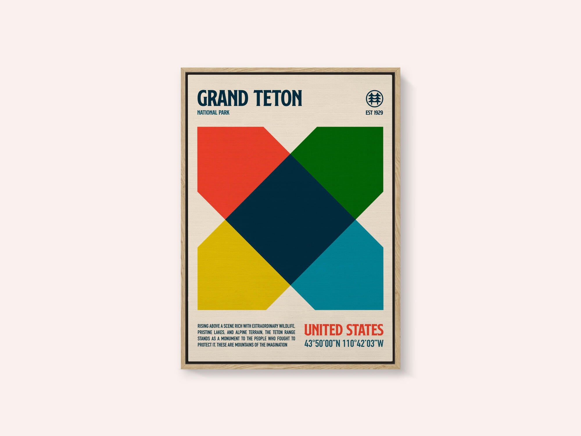 Grand Teton National Park Travel Poster