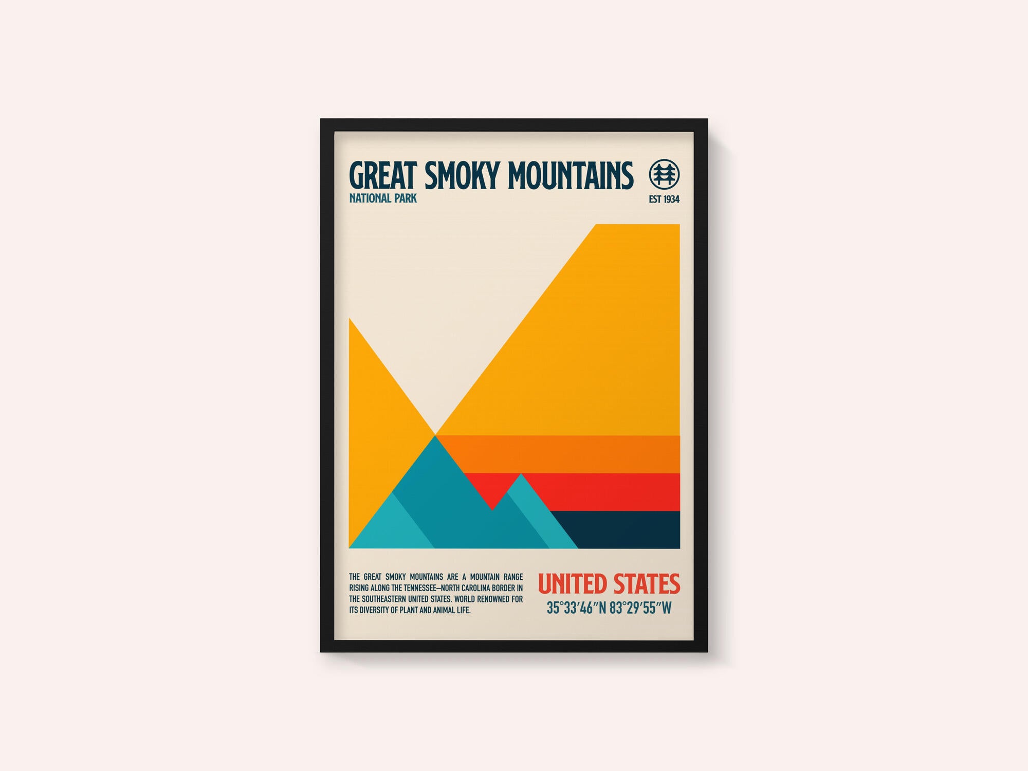 Great Smoky National Park Travel Poster