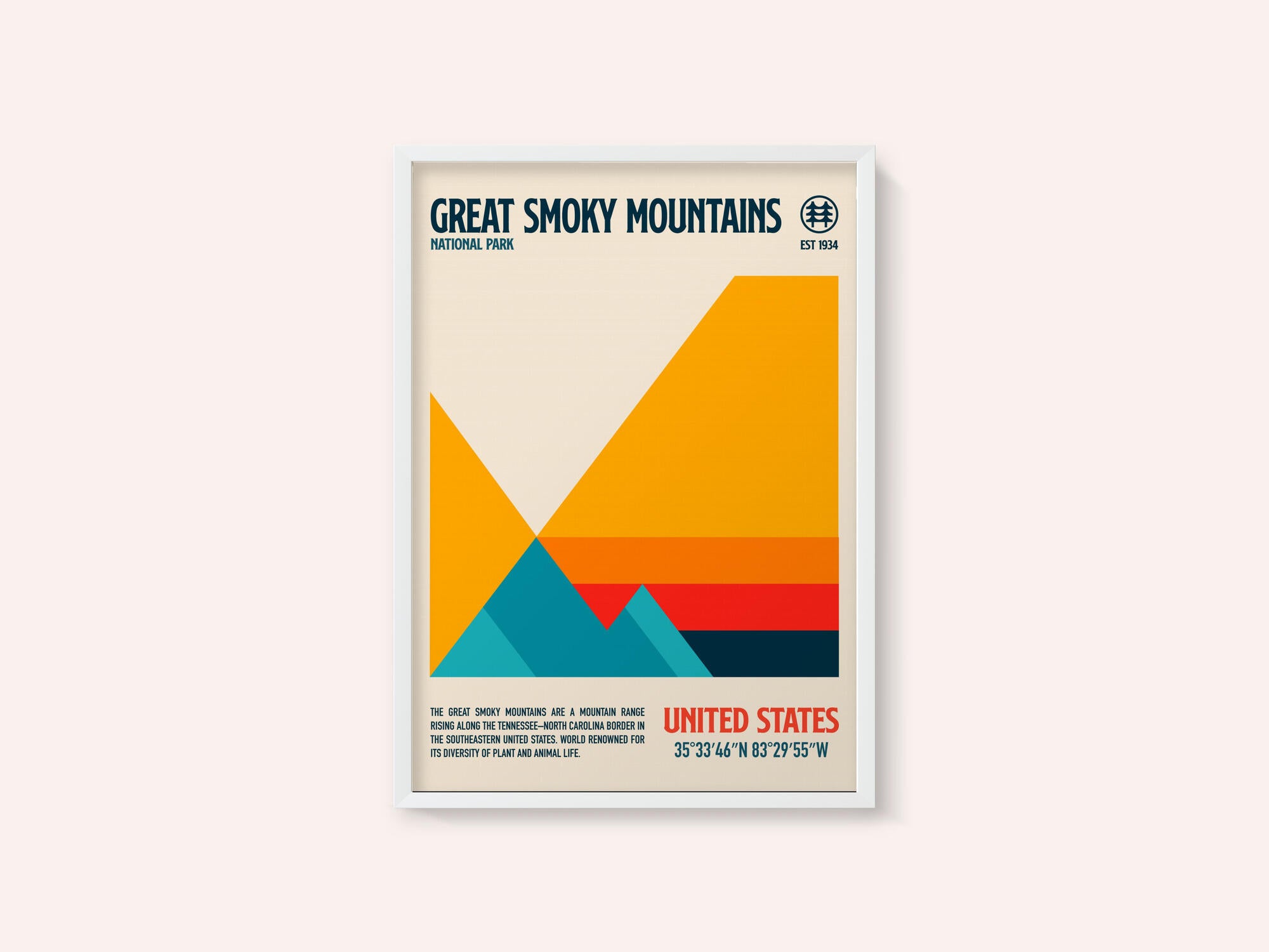 Great Smoky National Park Travel Poster